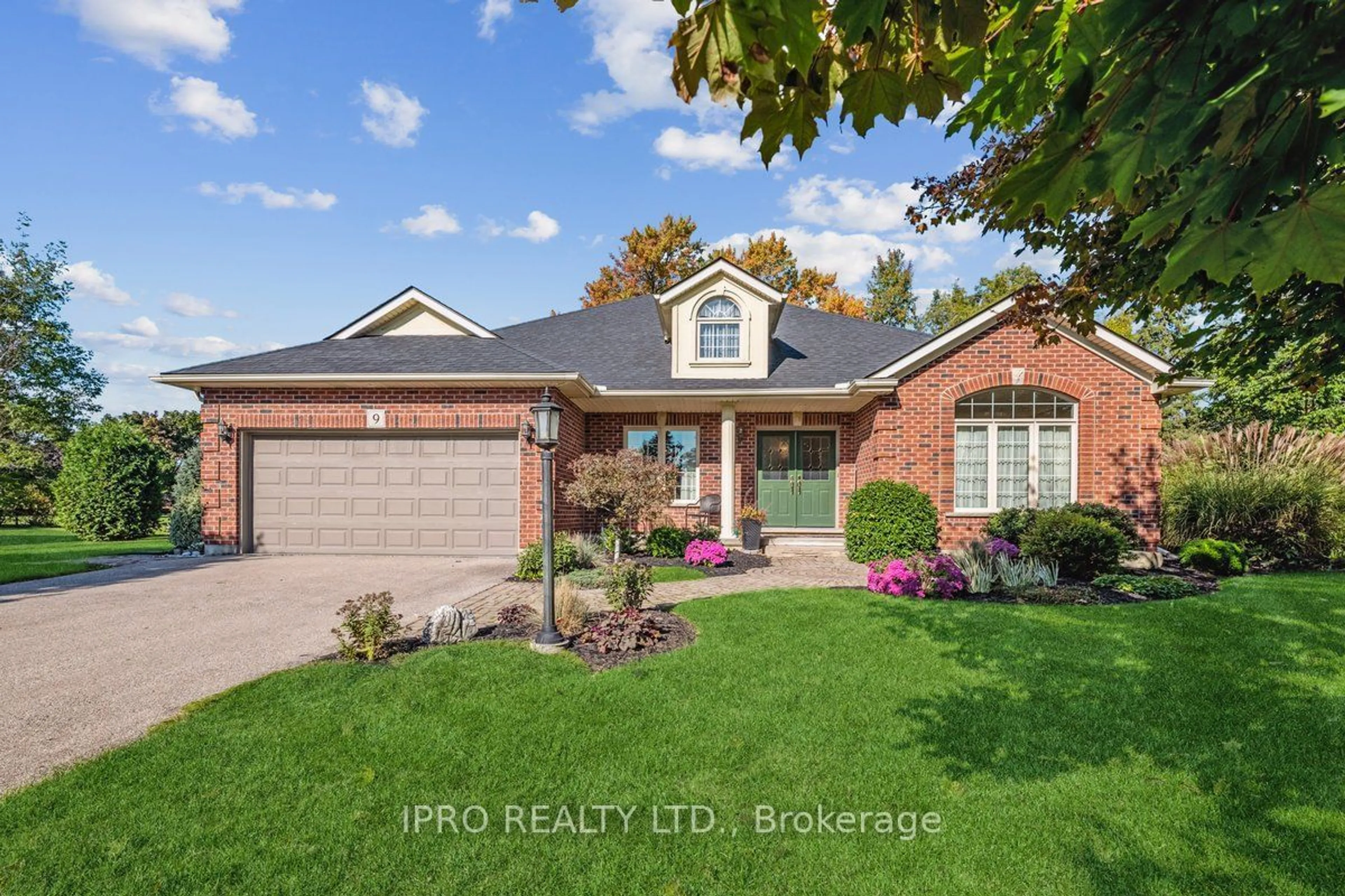 Home with brick exterior material, street for 9 Barnes Farm Rd, Brant Ontario N0E 1K0