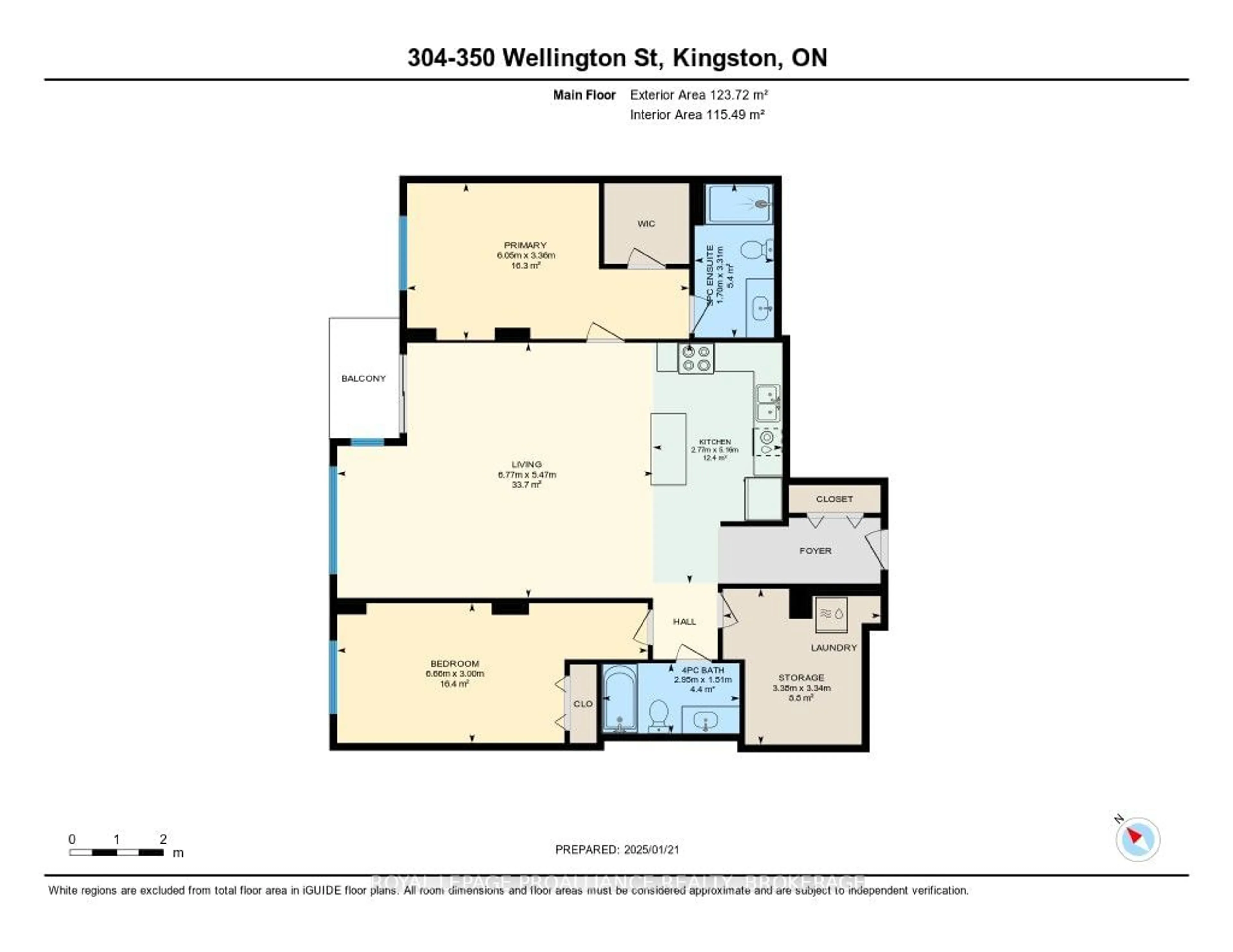 Floor plan for 350 Wellington St #304, Kingston Ontario K7K 7J7