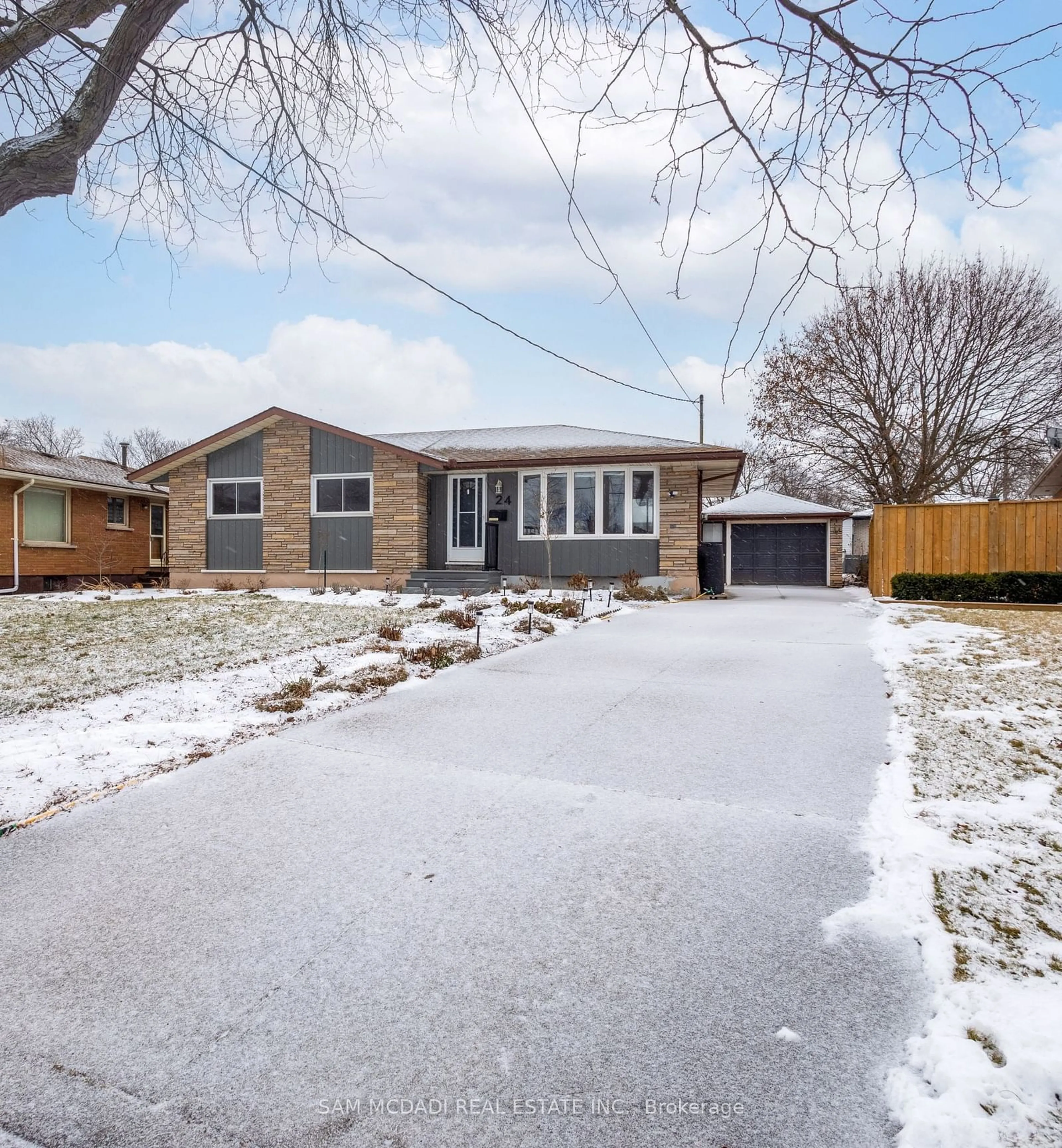 Home with brick exterior material, street for 24 Regent Dr, St. Catharines Ontario L2M 3L5