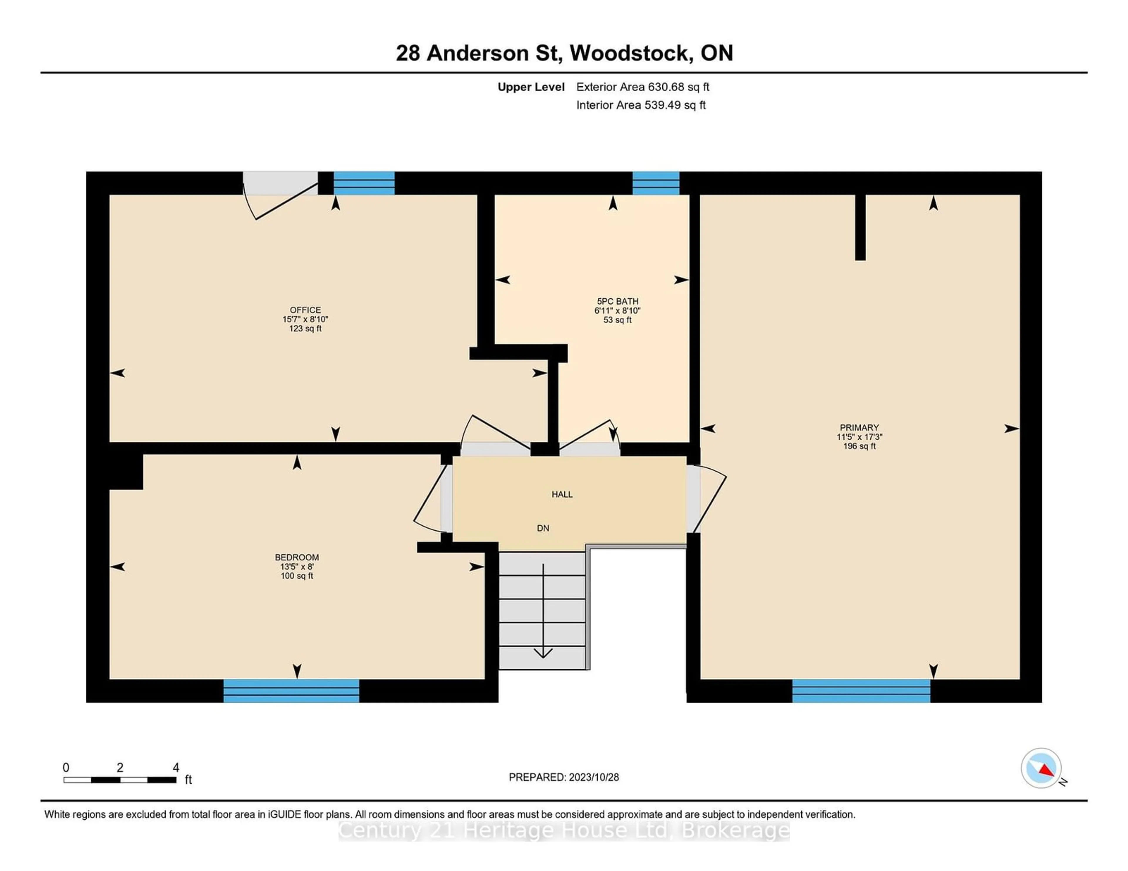 Floor plan for 28 Anderson St, Woodstock Ontario N4S 8X1