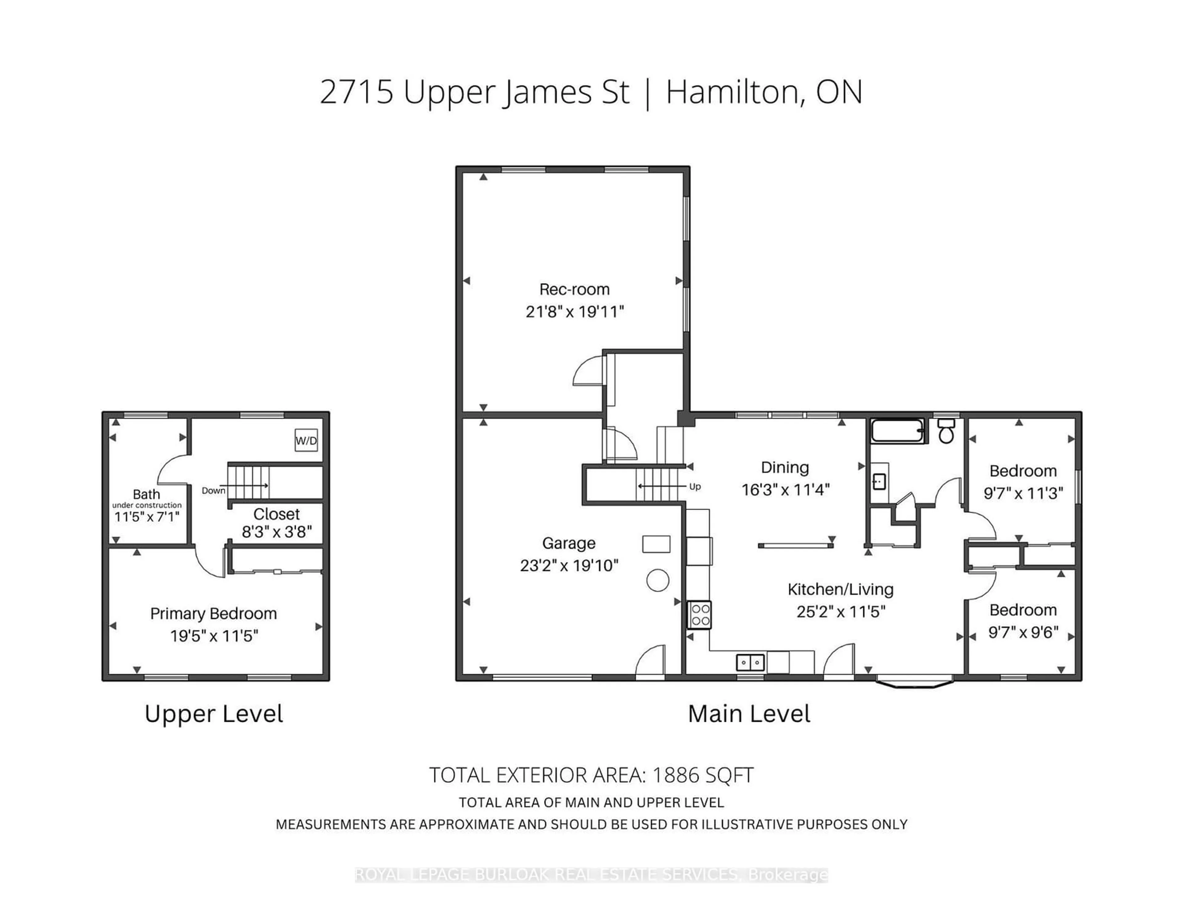 Floor plan for 2715 Upper James St, Hamilton Ontario L0R 1W0