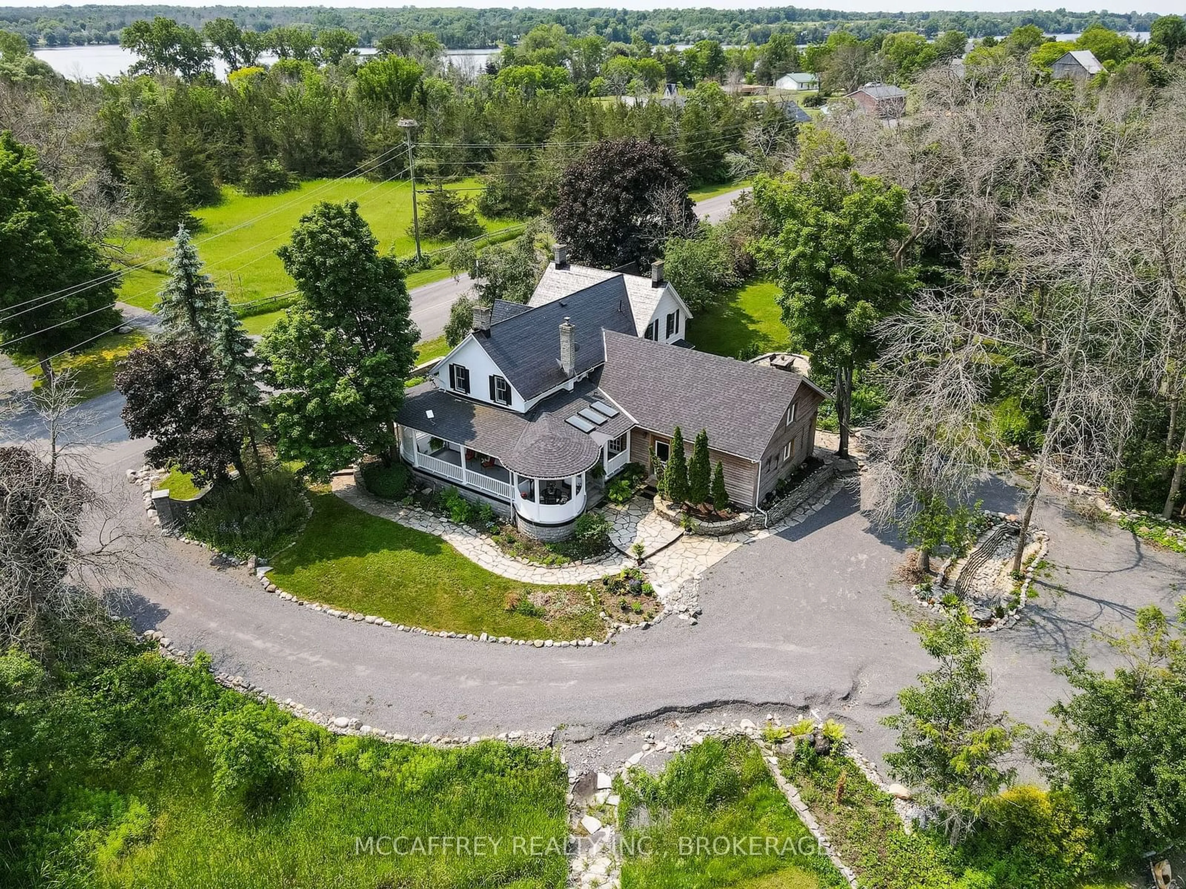 A pic from outside/outdoor area/front of a property/back of a property/a pic from drone, unknown for 5518 COUNTY ROAD 9, Greater Napanee Ontario K7R 3K8