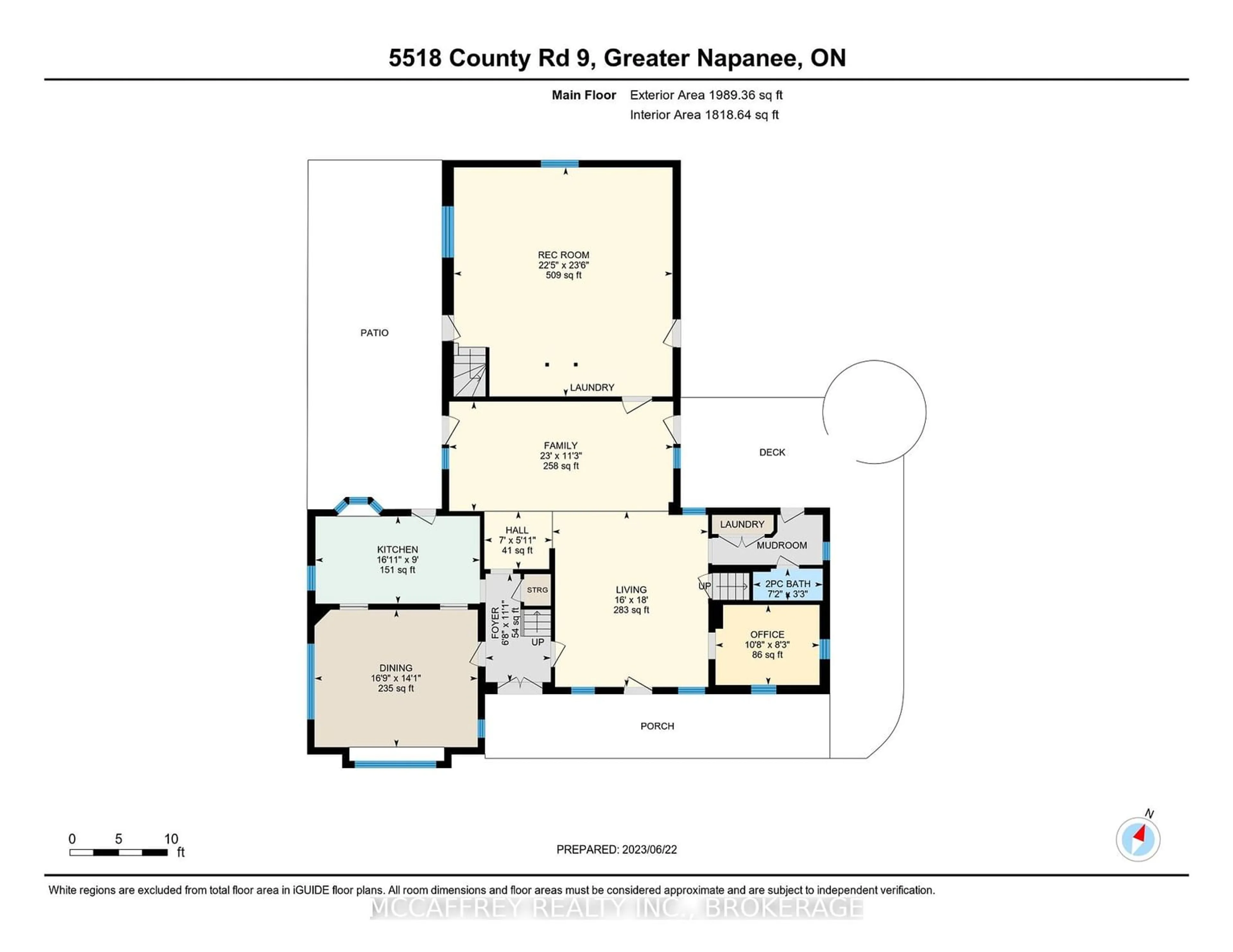 Floor plan for 5518 COUNTY ROAD 9, Greater Napanee Ontario K7R 3K8