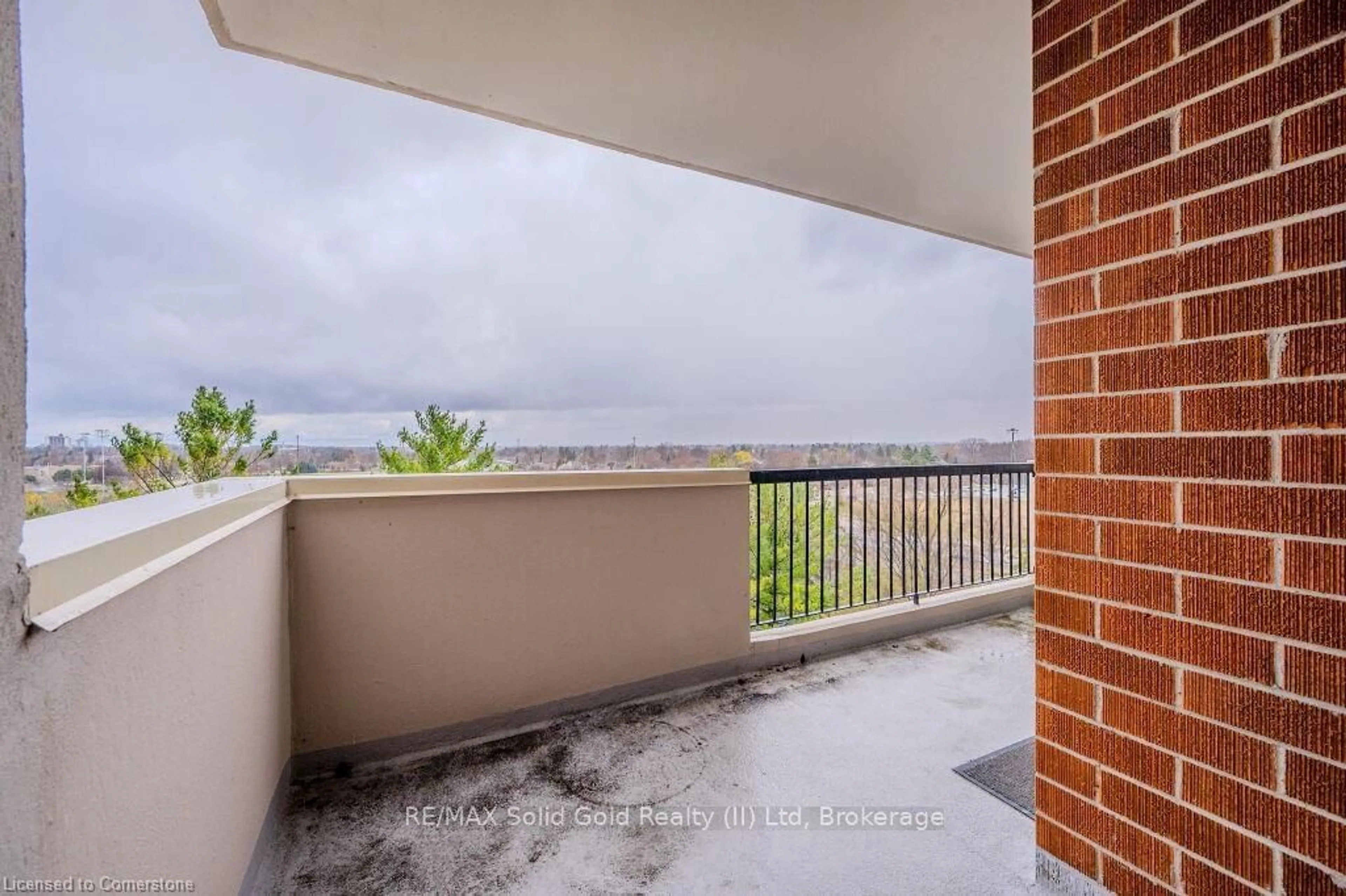 Balcony in the apartment, water/lake/river/ocean view for 260 Sheldon Ave #808, Kitchener Ontario N2H 6P2