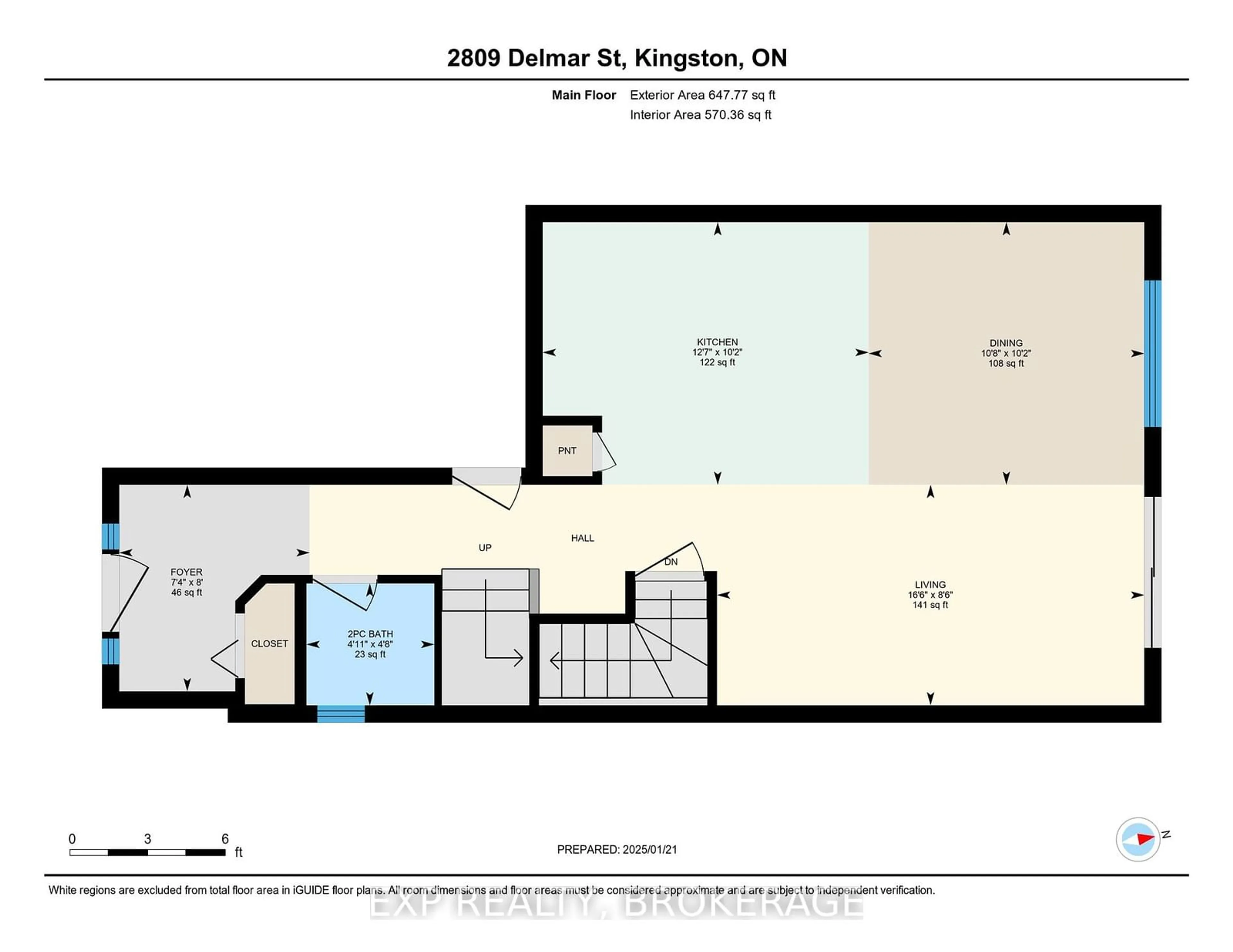 Floor plan for 2809 DELMAR St, Kingston Ontario K7P 0V1