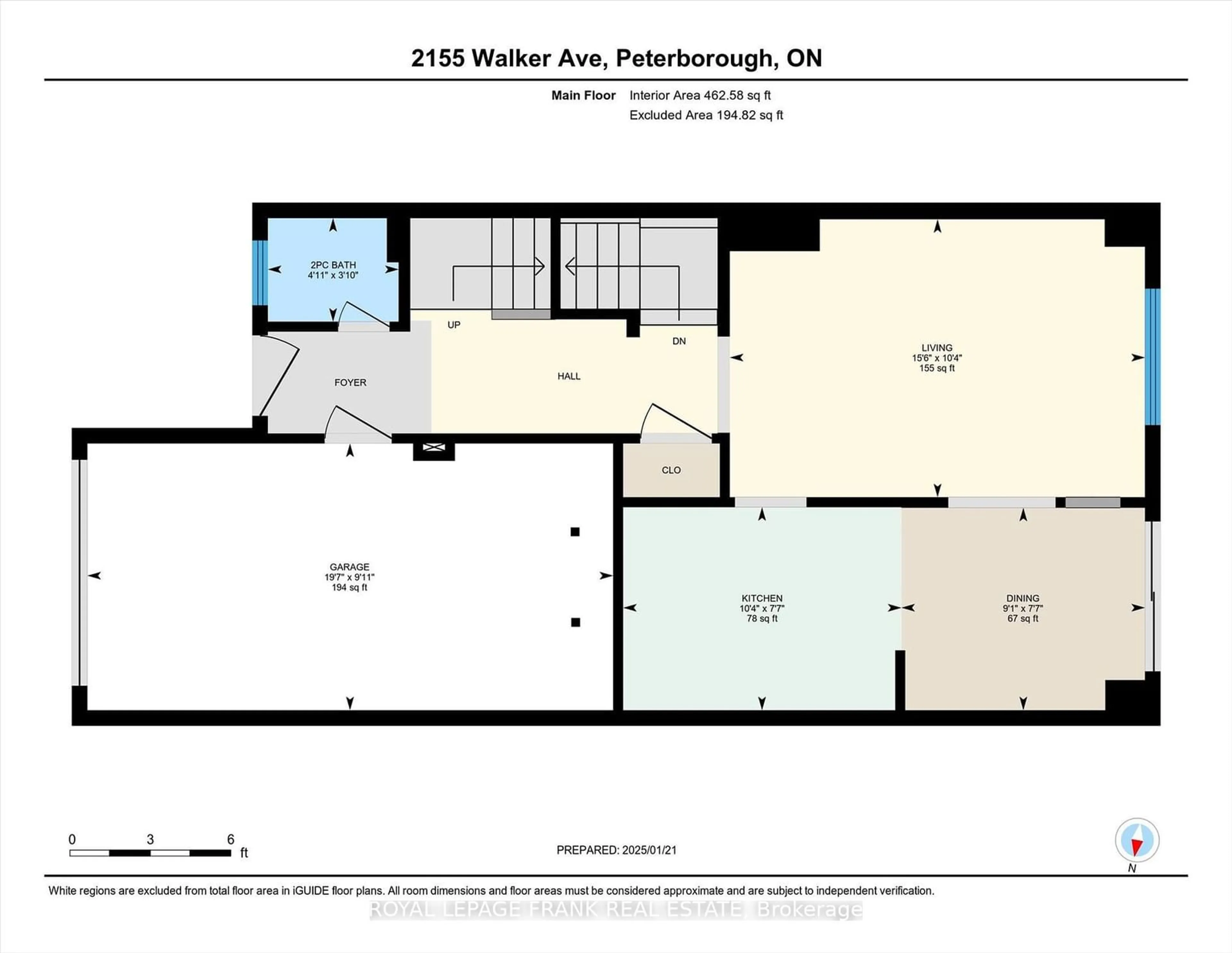 Floor plan for 2155 Walker Ave, Peterborough Ontario K9L 1T6