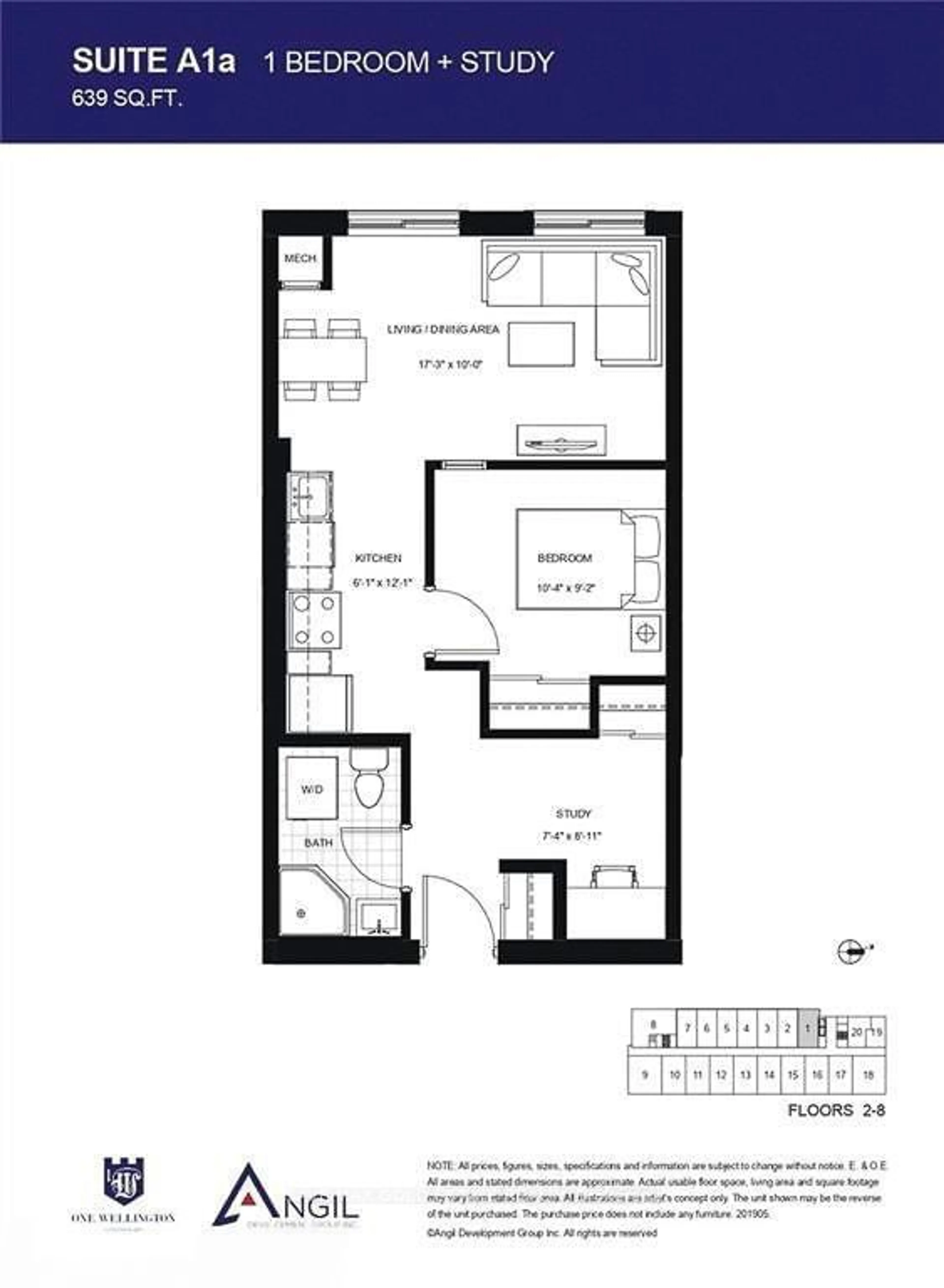 Floor plan for 1 Wellington St #301, Brantford Ontario N3T 2L3