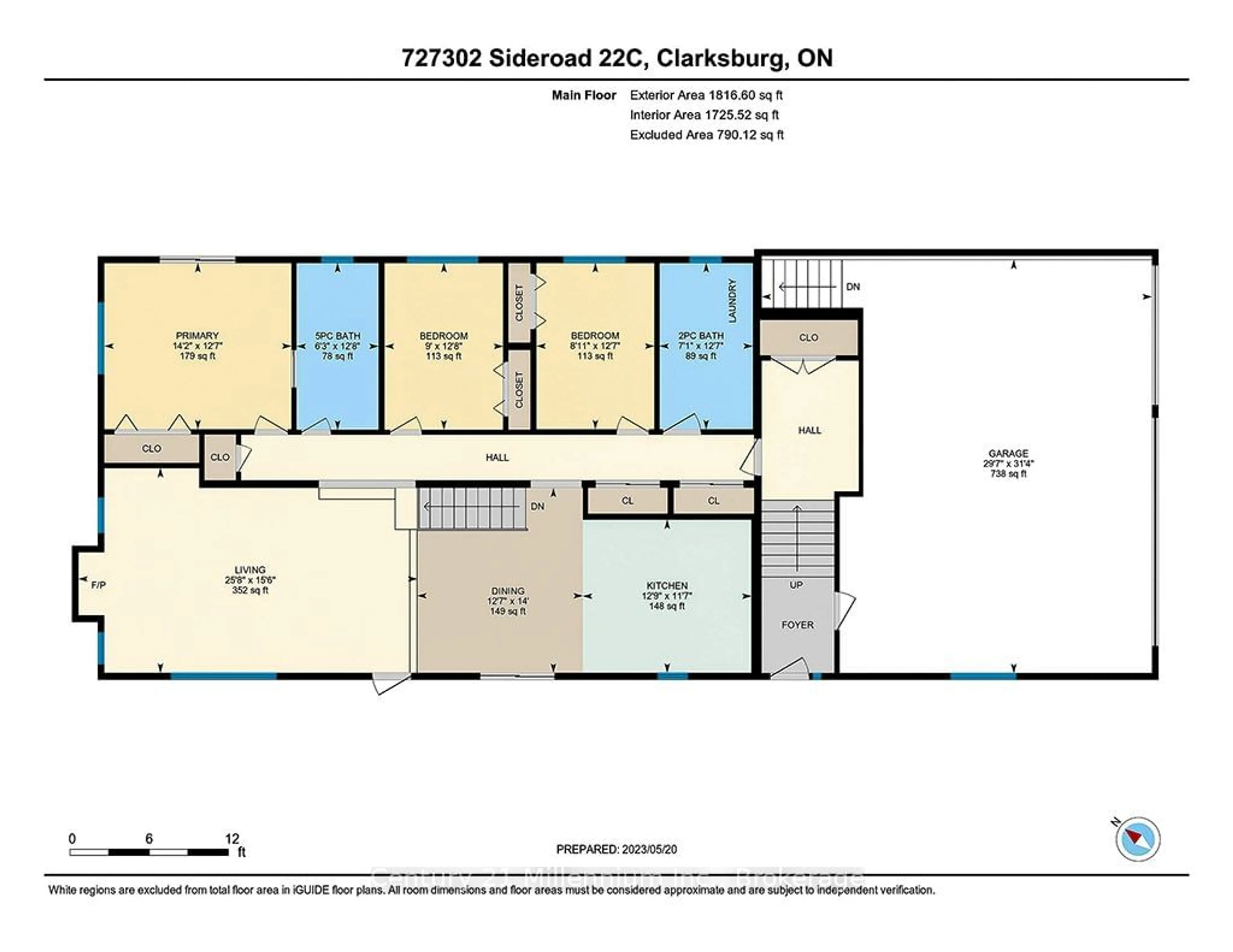 Floor plan for 727302 22C Sdrd, Blue Mountains Ontario N0H 1N0