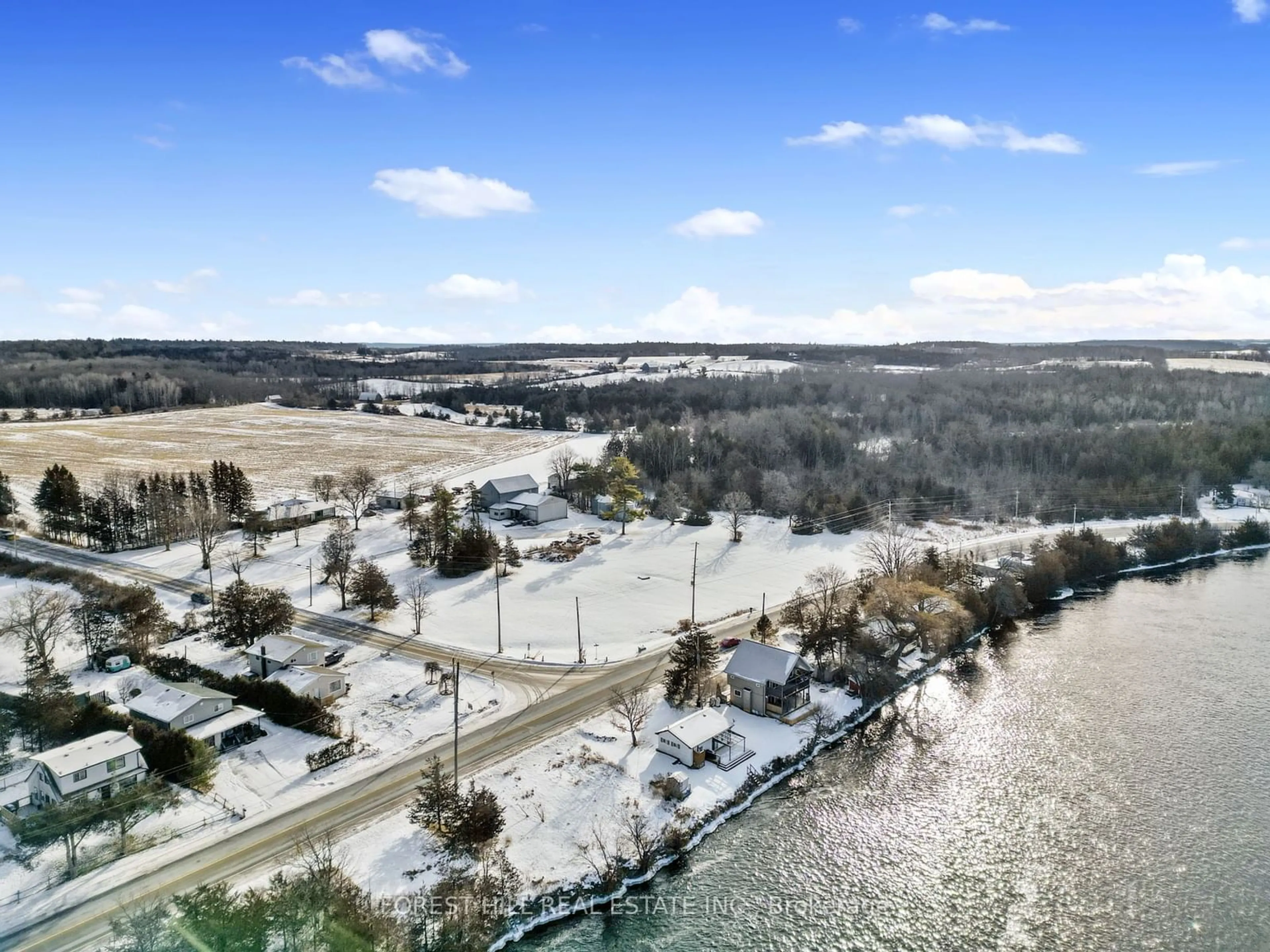 A pic from outside/outdoor area/front of a property/back of a property/a pic from drone, water/lake/river/ocean view for 1686 8th Line, Trent Hills Ontario K0L 1L0