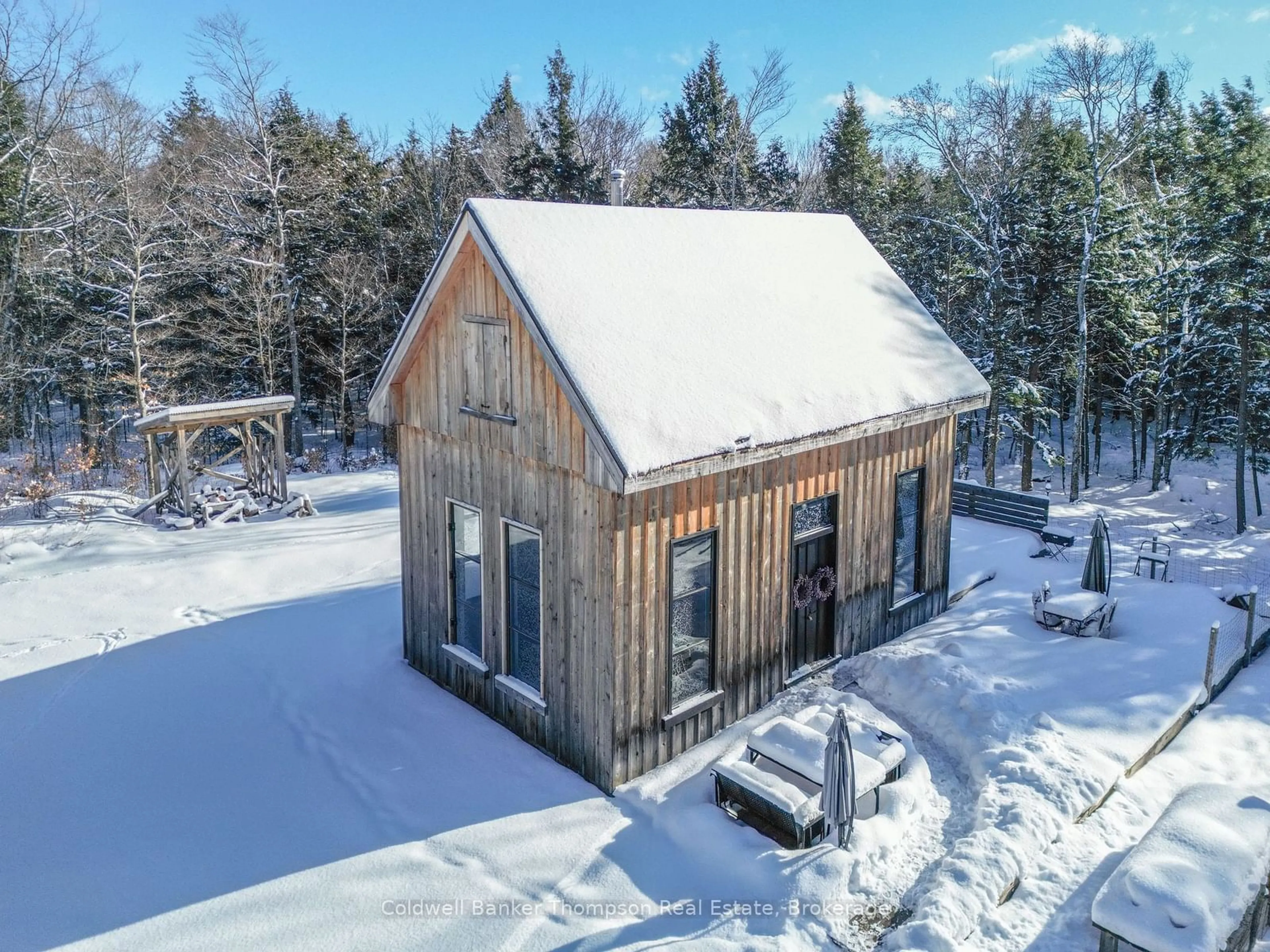 A pic from outside/outdoor area/front of a property/back of a property/a pic from drone, building for 2825 Midlothian Rd, Ryerson Ontario P0A 1C0