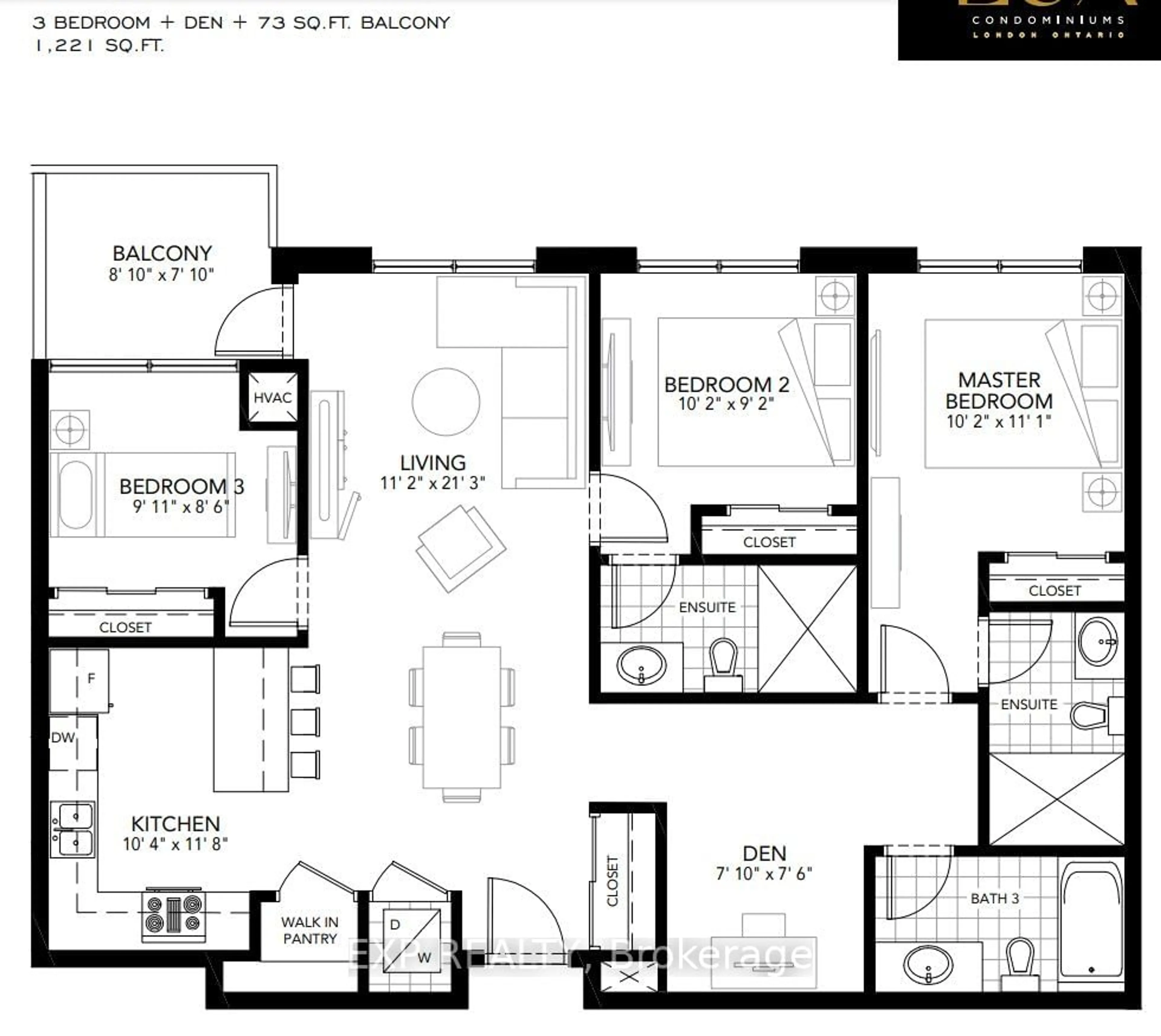 Floor plan for 464 Springbank Dr #619, London Ontario N6J 1G8