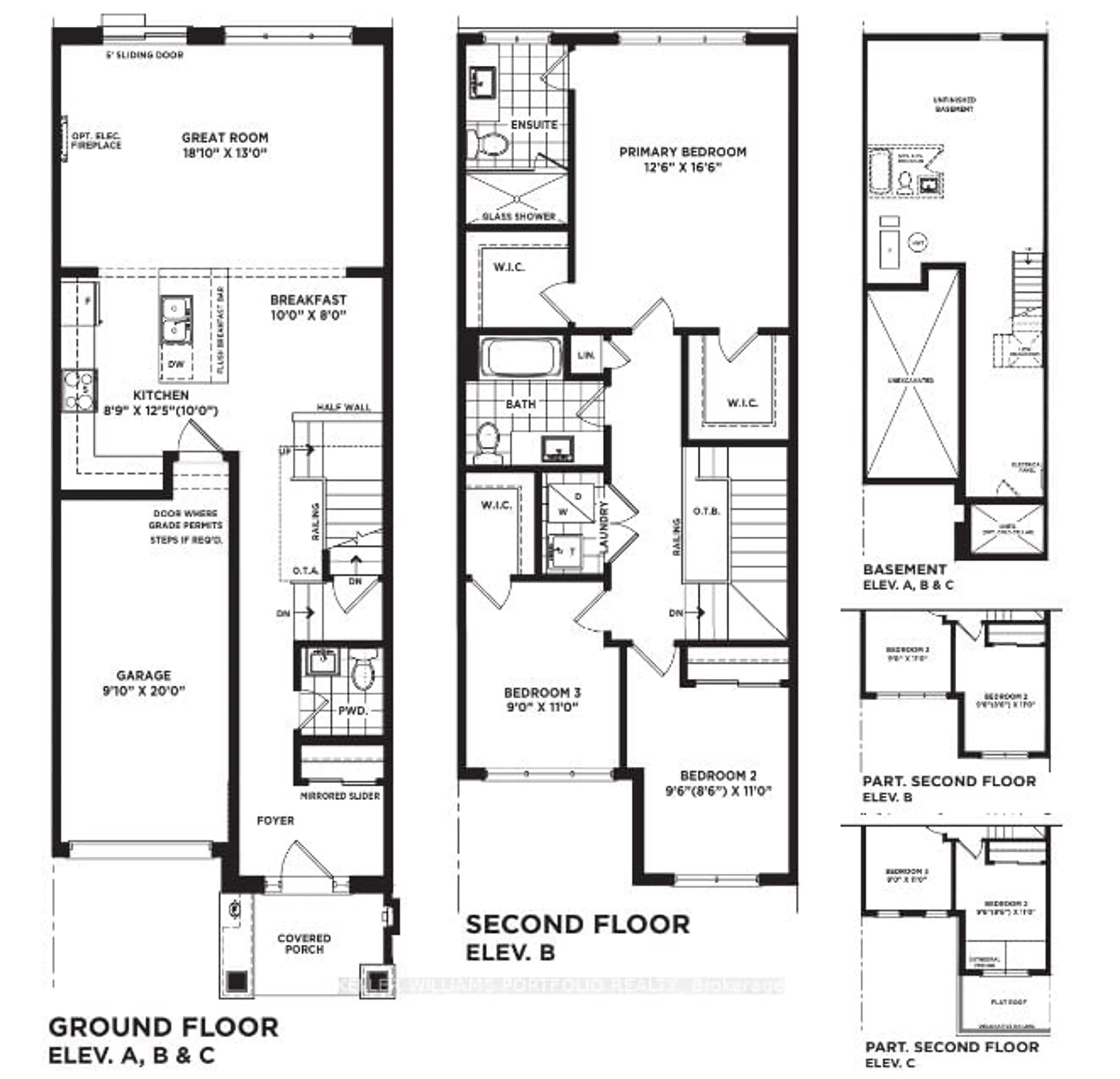 Floor plan for B BLOCK 347, Erin Ontario N0B 1T0