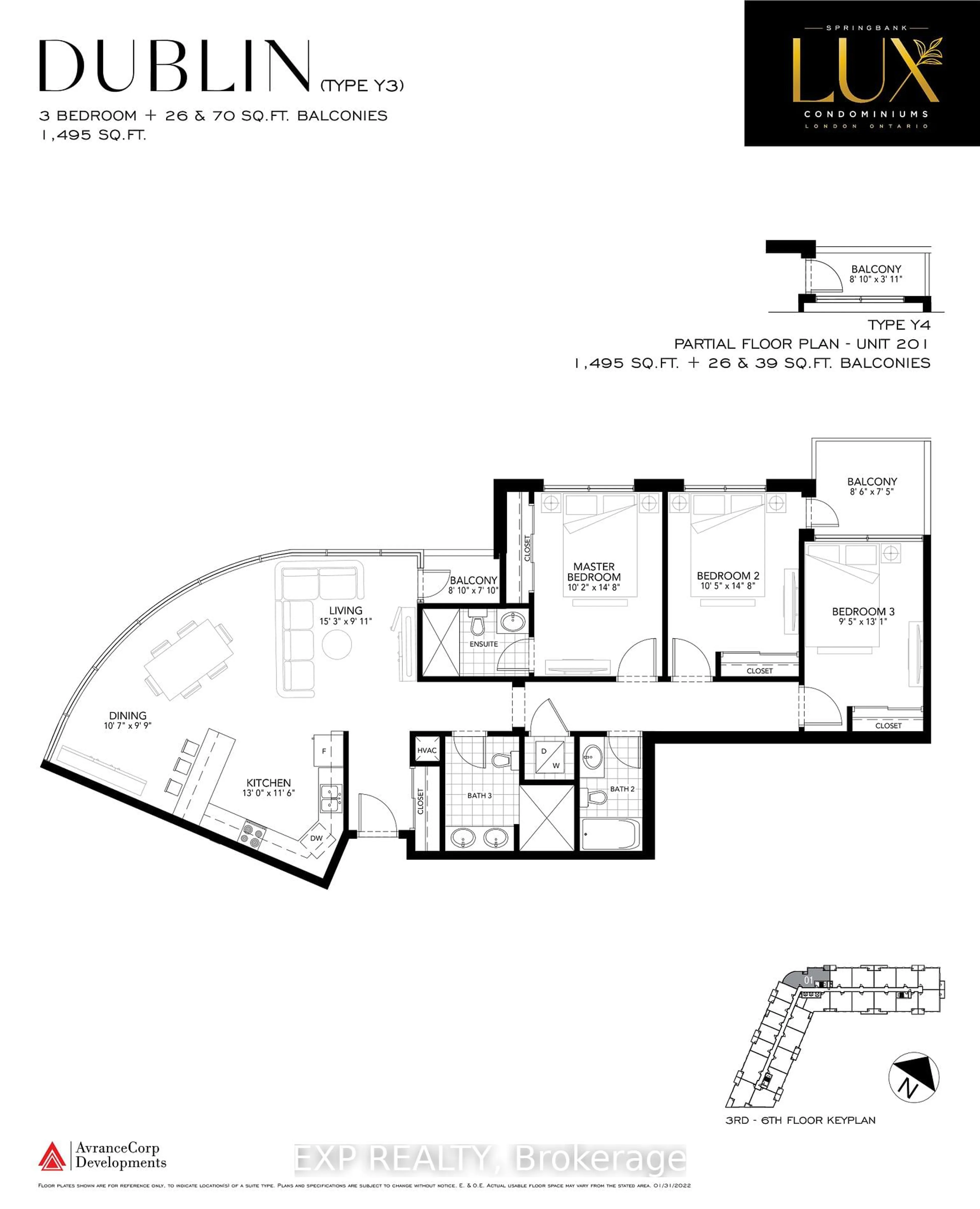 Floor plan for 464 Springbank Dr #301, London Ontario N6J 1G8