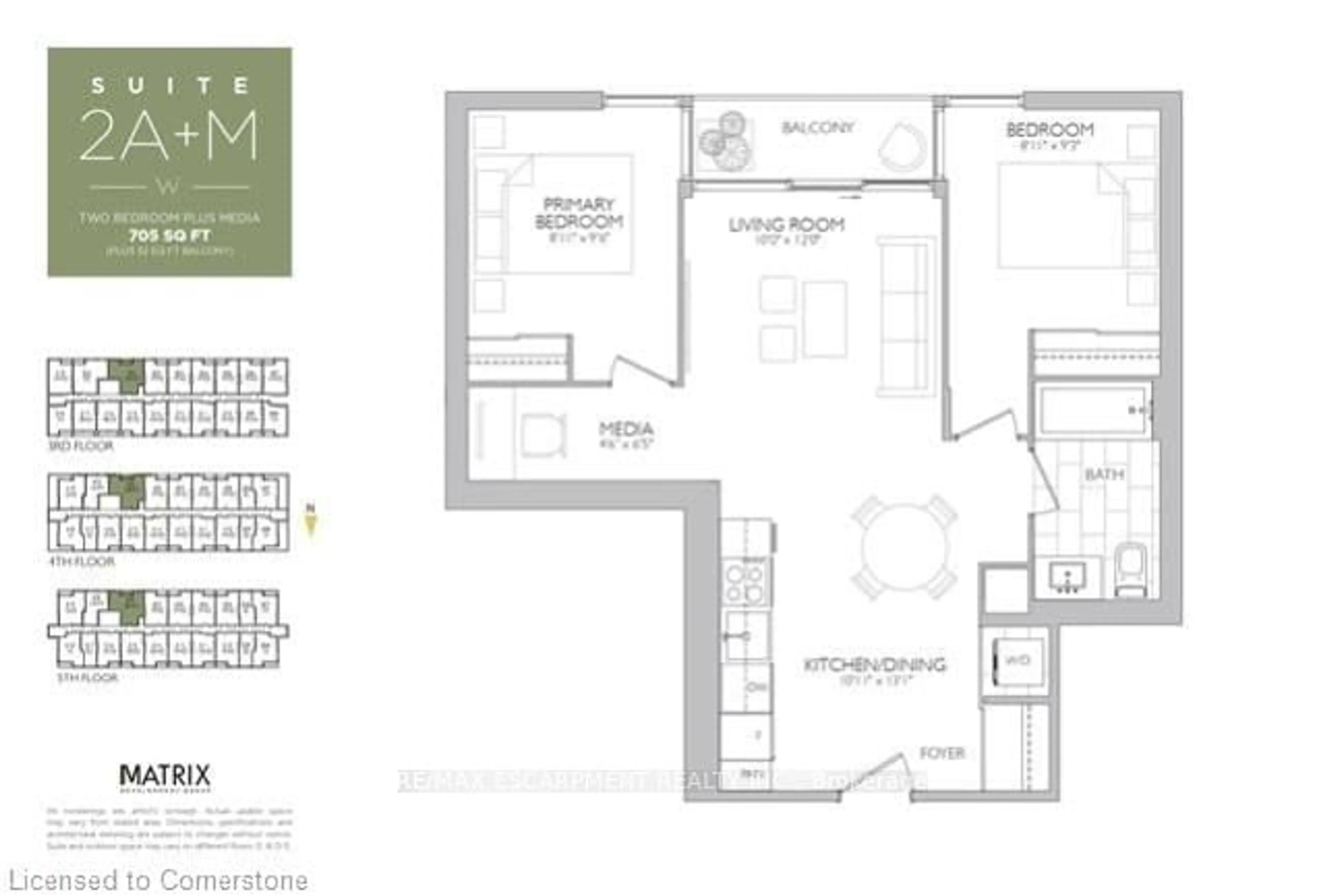 Floor plan for 415 Main St #301, Hamilton Ontario L8P 1K5