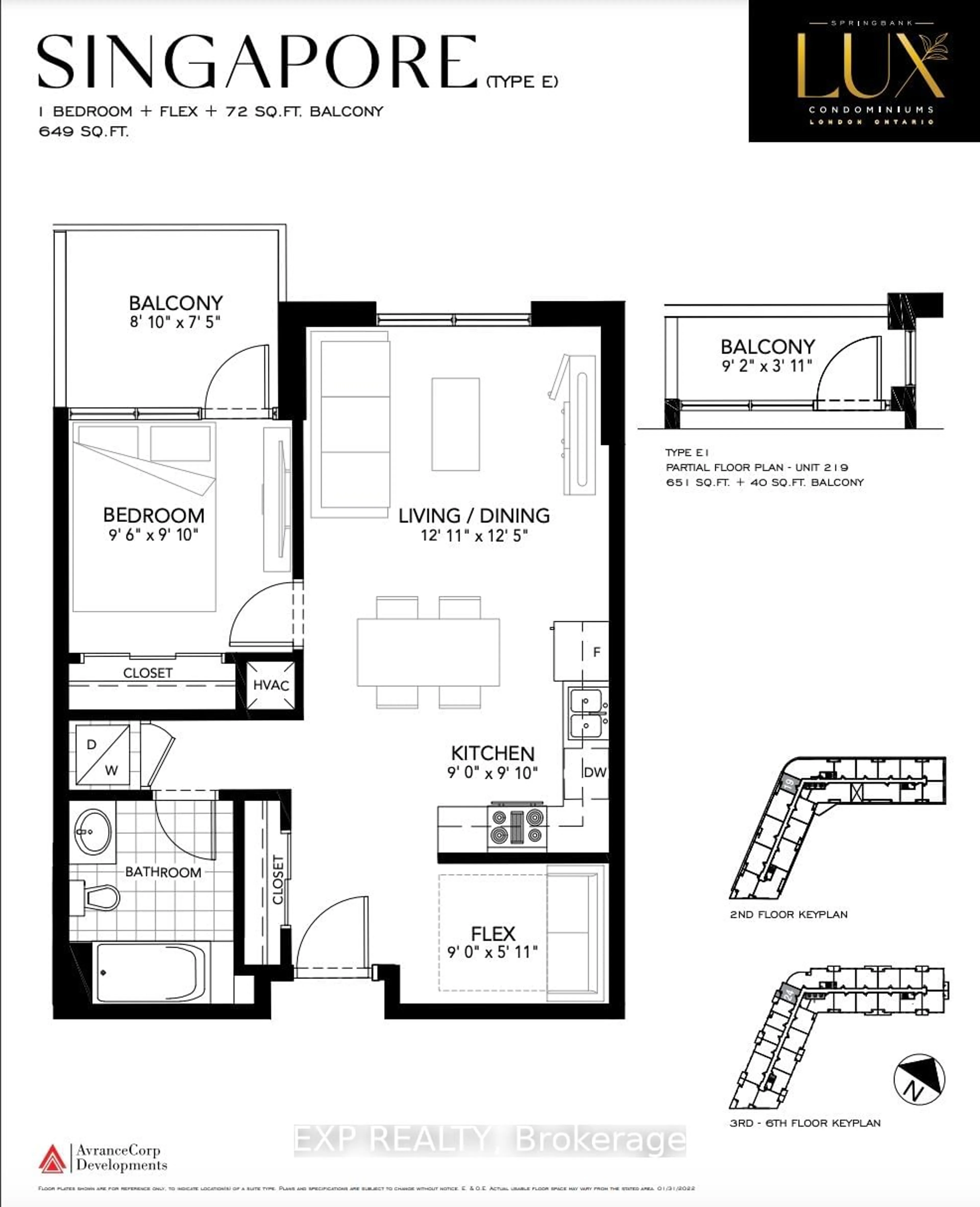 Floor plan for 464 Springbank Dr #524, London Ontario N6J 1G8