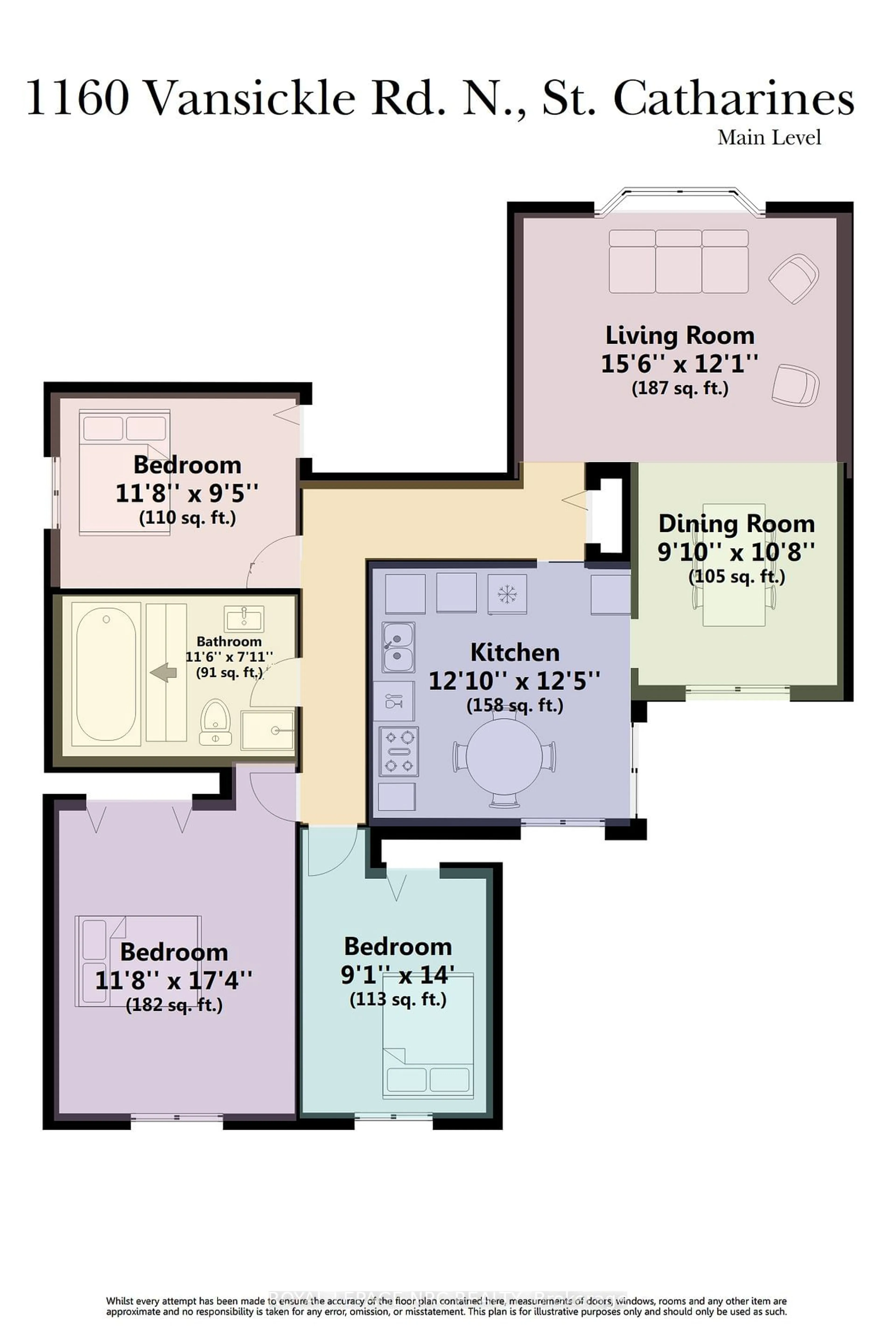 Floor plan for 1160 Vansickle Rd, St. Catharines Ontario L2S 3H3