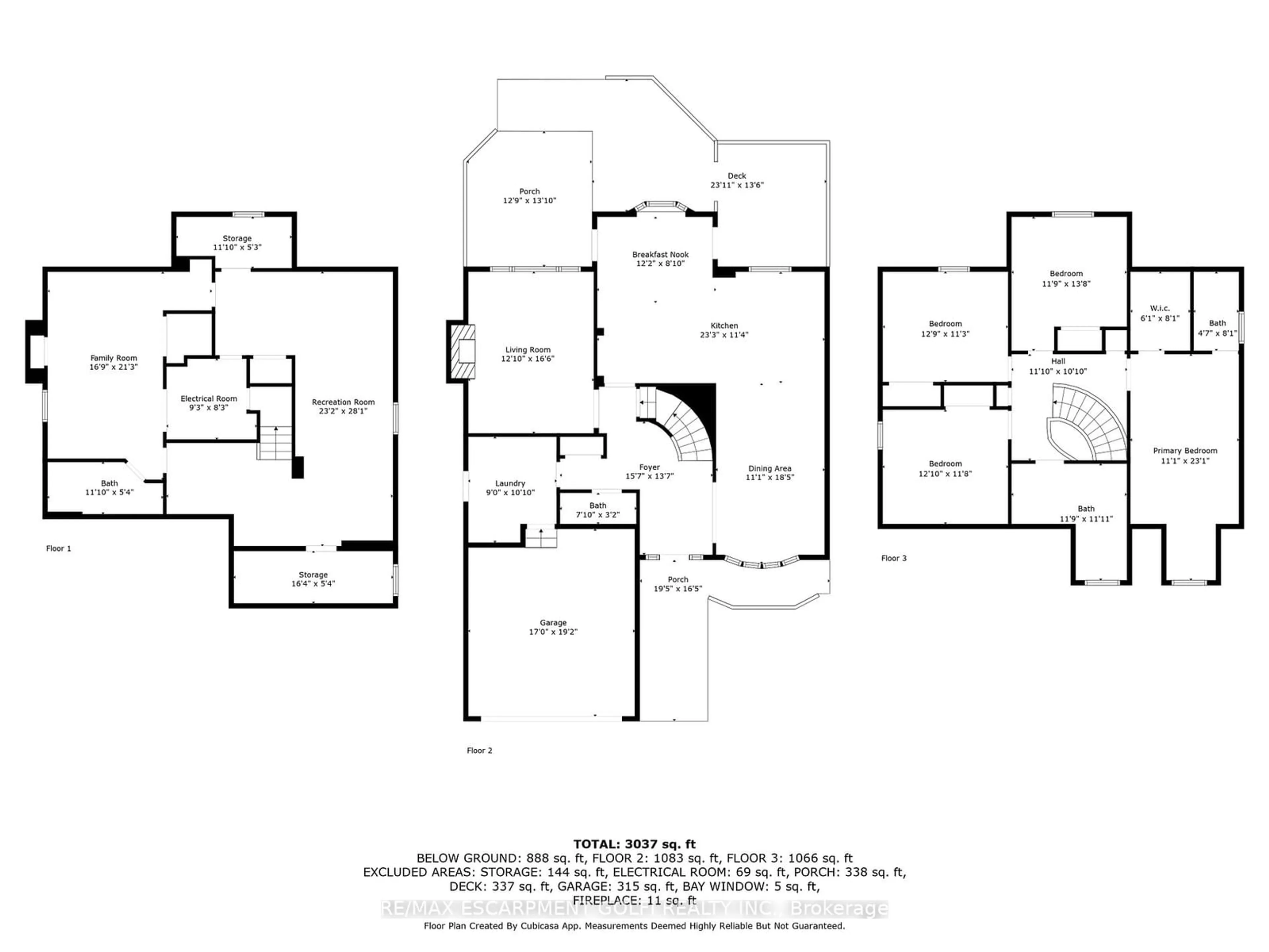 Floor plan for 158 Southpark Ave, Hamilton Ontario L8W 2Y7