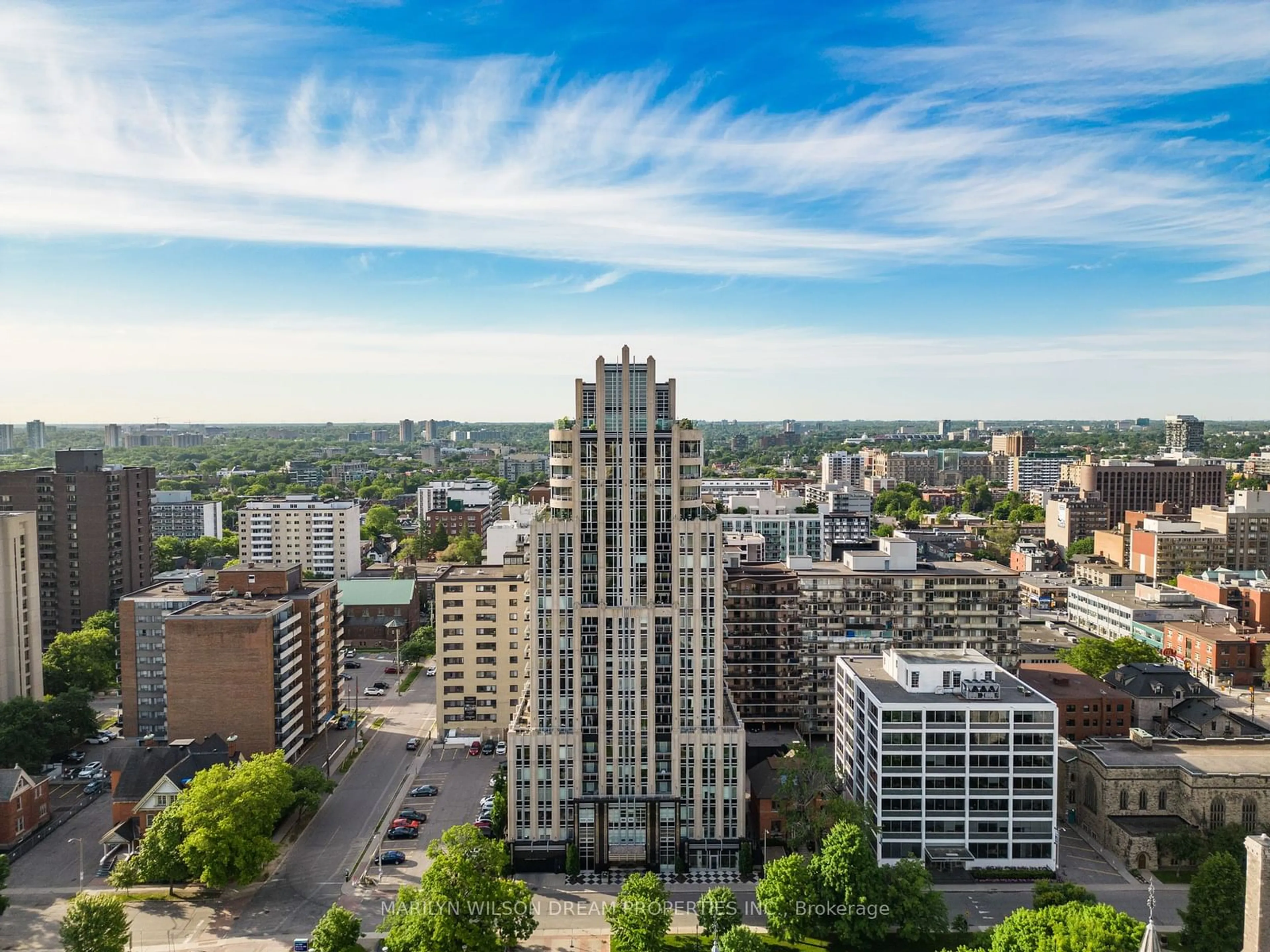 A pic from outside/outdoor area/front of a property/back of a property/a pic from drone, city buildings view from balcony for 108 Lisgar St #1801, Ottawa Centre Ontario K2P 1E1