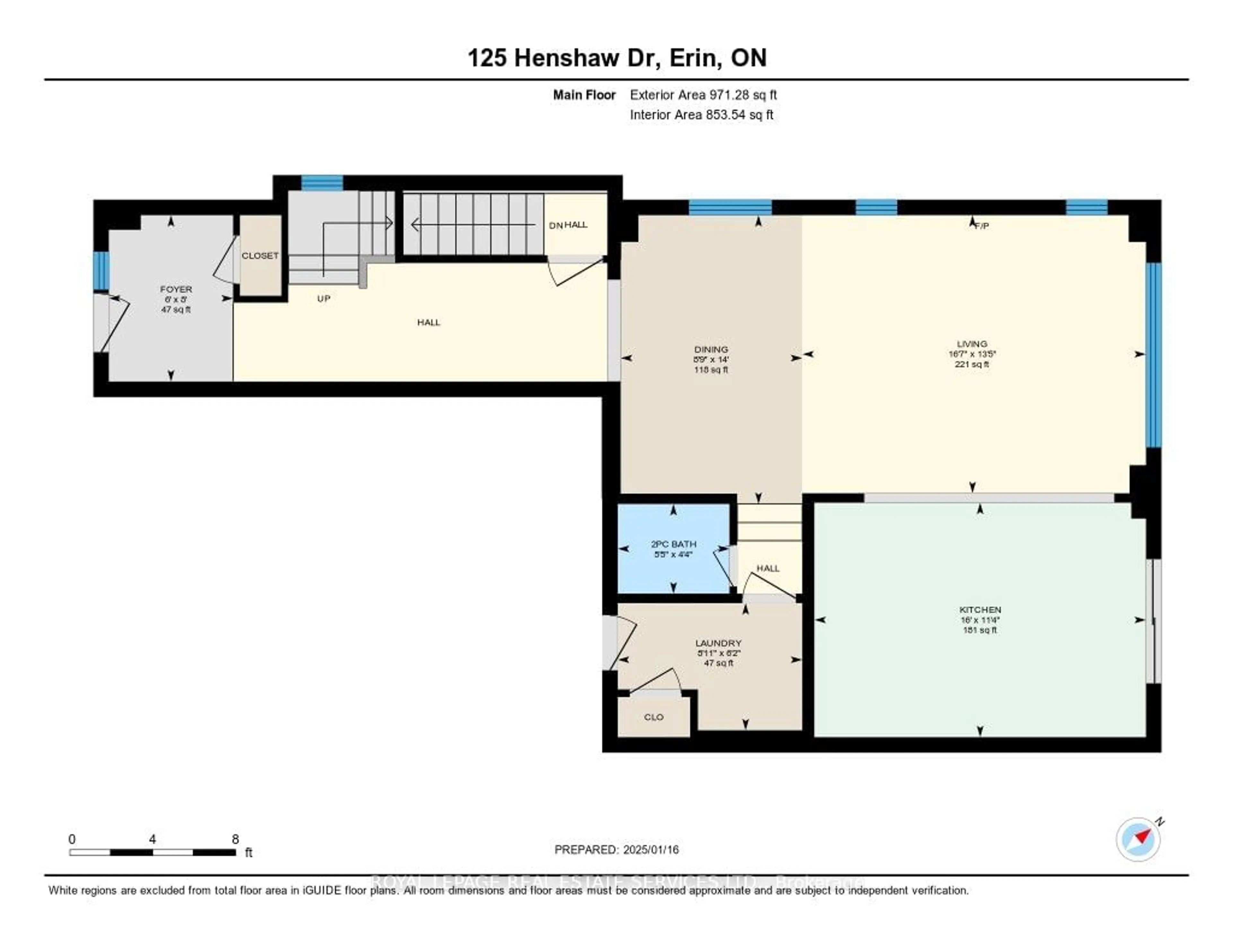 Floor plan for 125 Henshaw Dr, Erin Ontario N0B 1T0