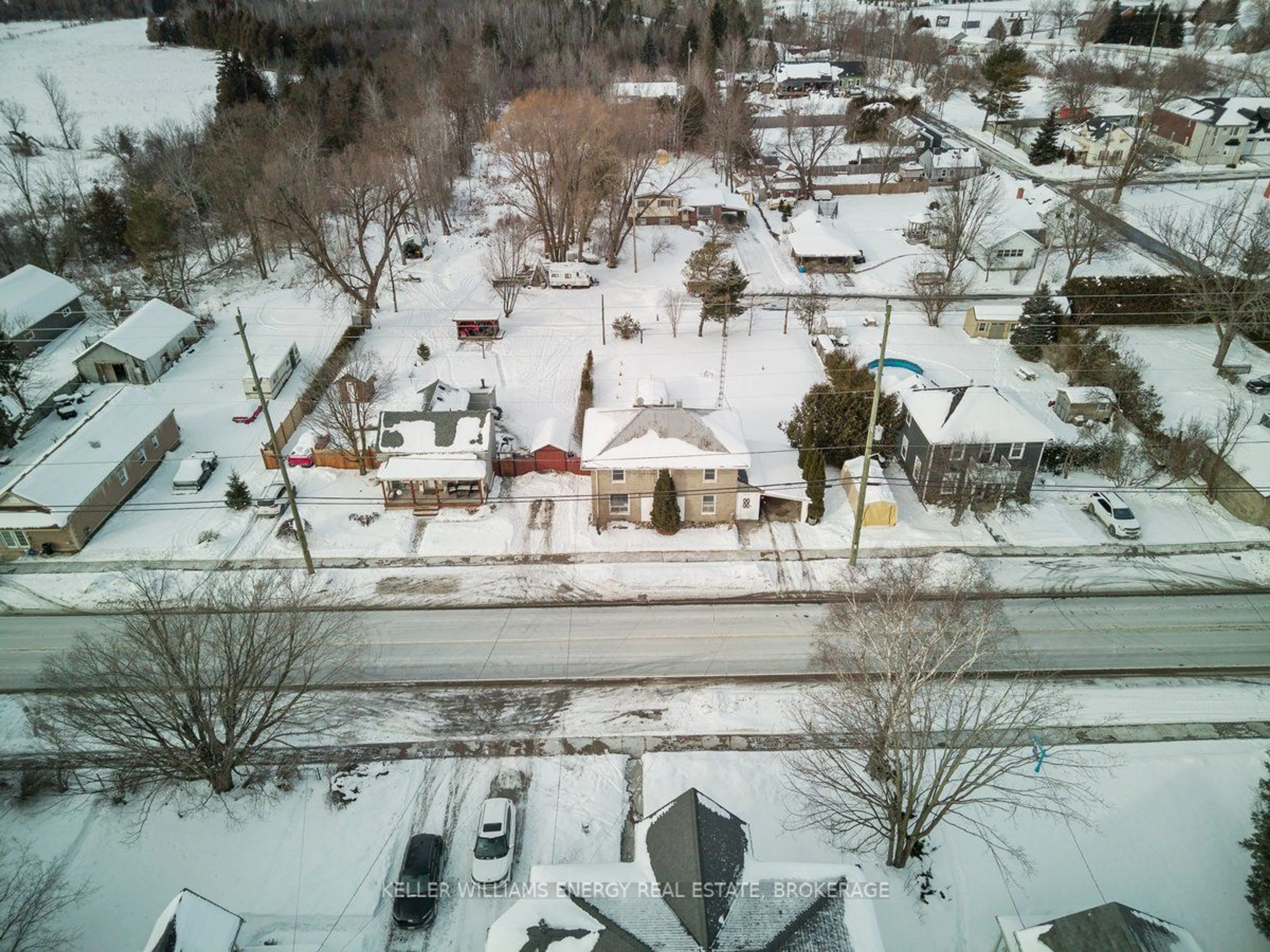 A pic from outside/outdoor area/front of a property/back of a property/a pic from drone, street for 1463 Hwy 7A, Kawartha Lakes Ontario L0A 1A0