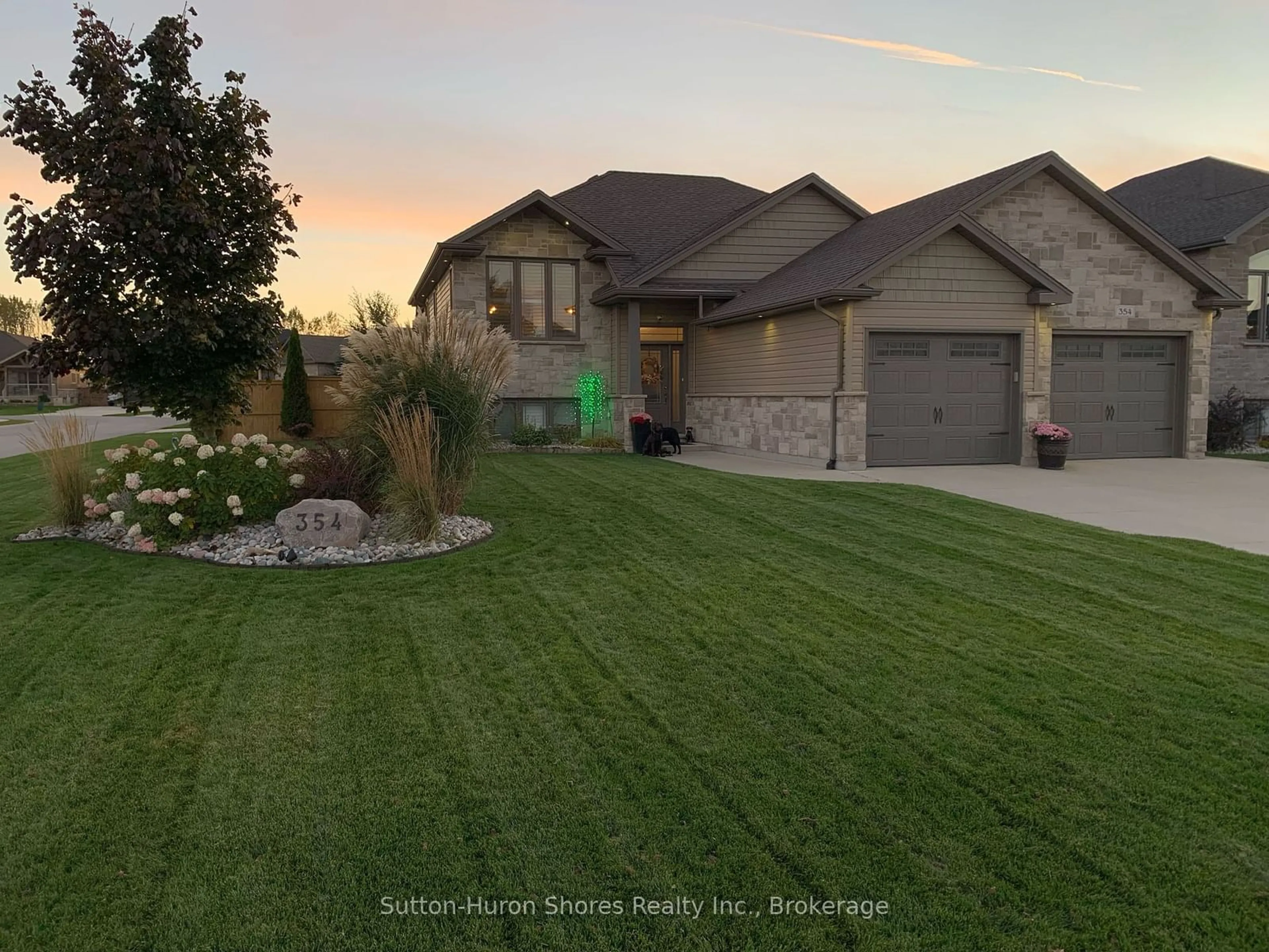 A pic from outside/outdoor area/front of a property/back of a property/a pic from drone, street for 354 Peirson Ave, Saugeen Shores Ontario N0H 2C1