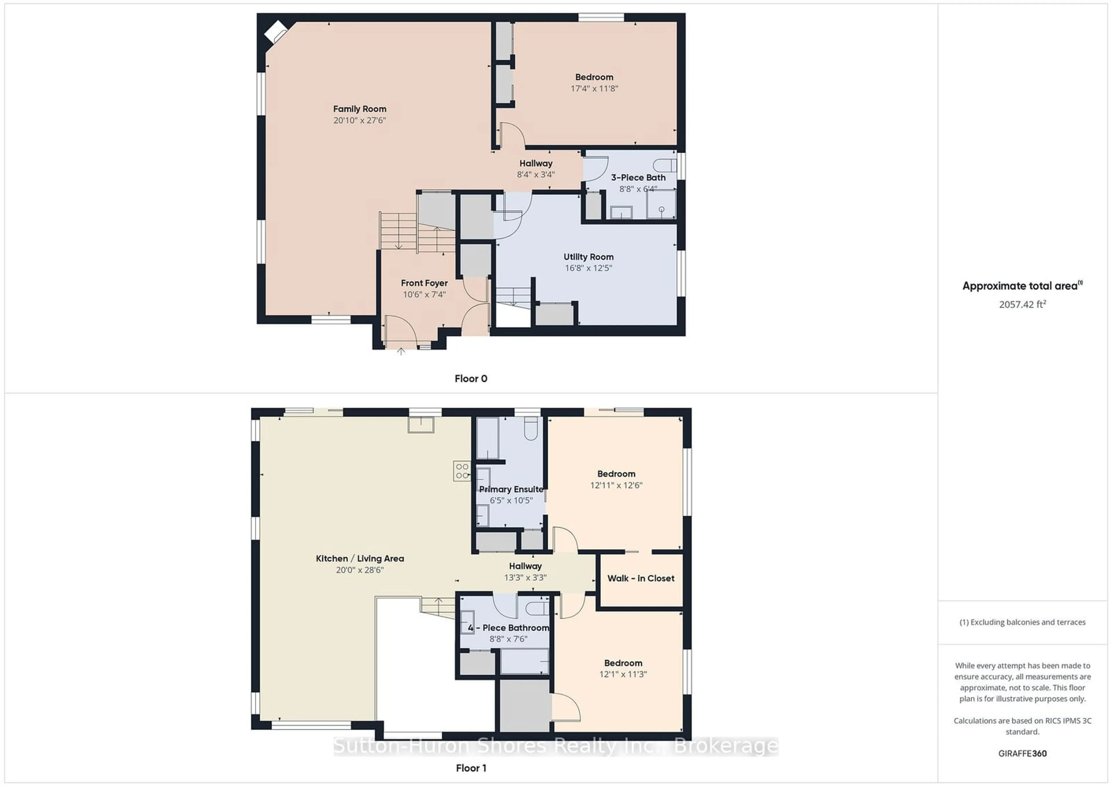 Floor plan for 354 Peirson Ave, Saugeen Shores Ontario N0H 2C1