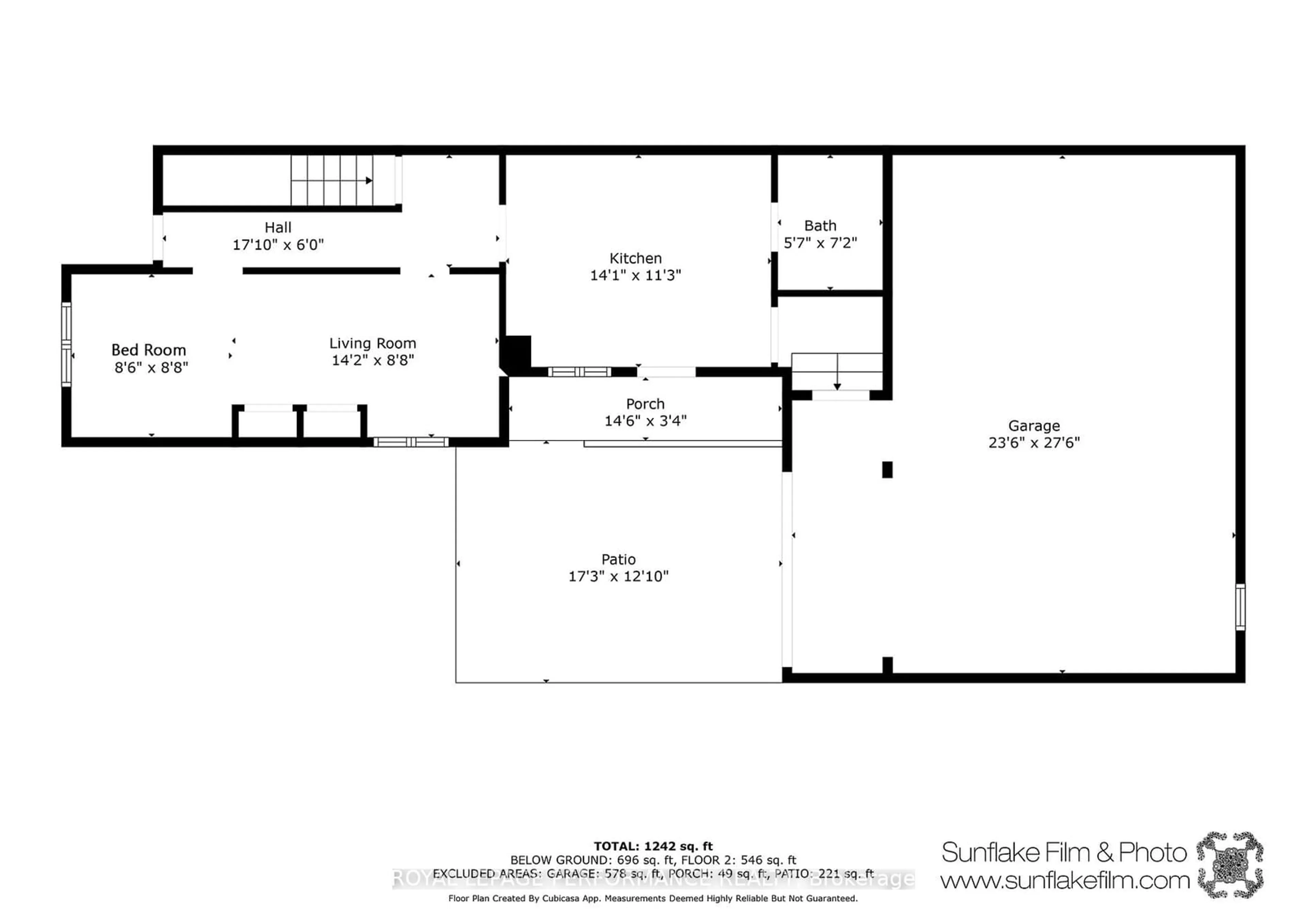 Floor plan for 230-232 Marier Ave, Vanier and Kingsview Park Ontario K1L 5R3