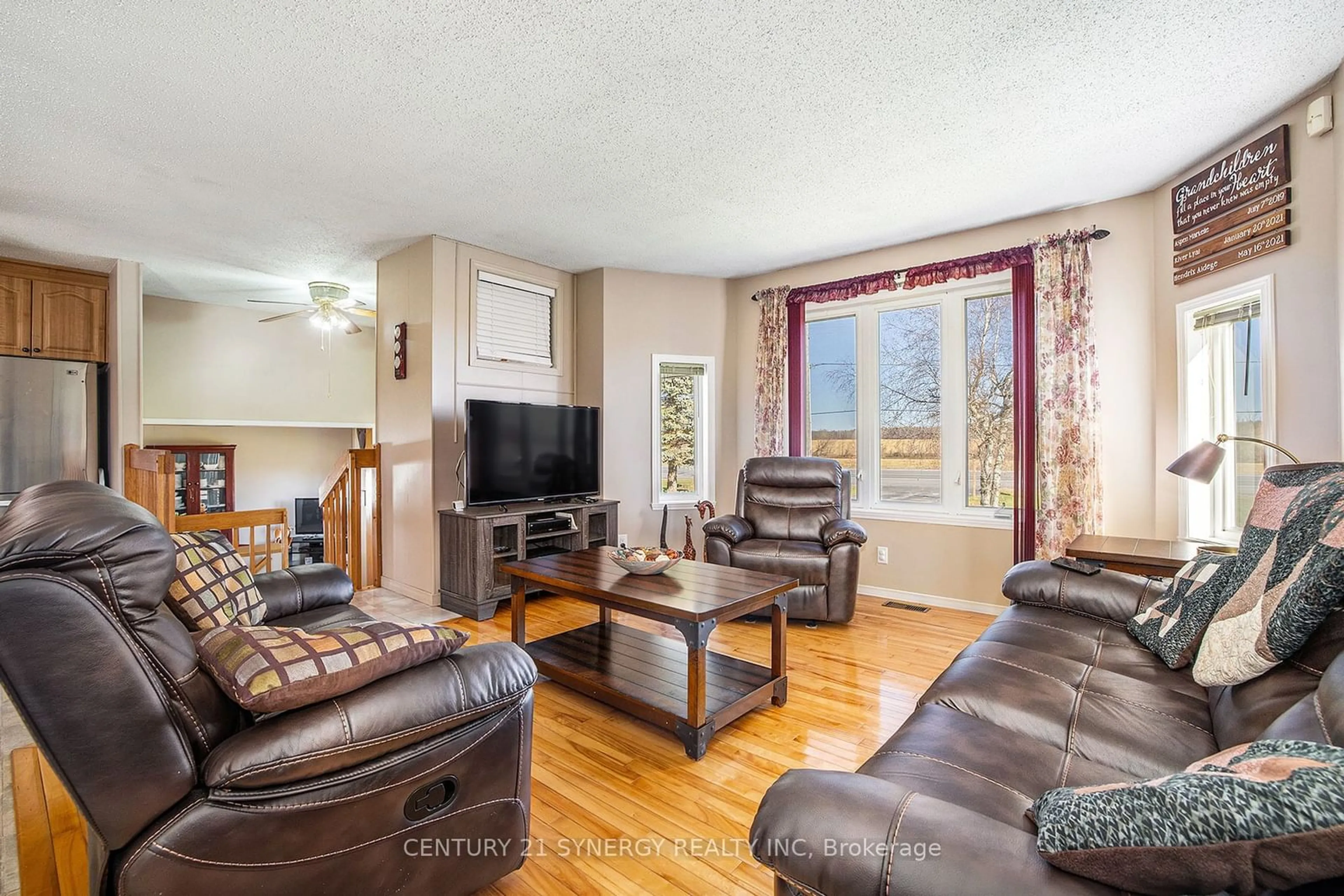 Living room with furniture, wood/laminate floor for 615 COUNTY RD 9 Rd, Alfred and Plantagenet Ontario K0B 1L0