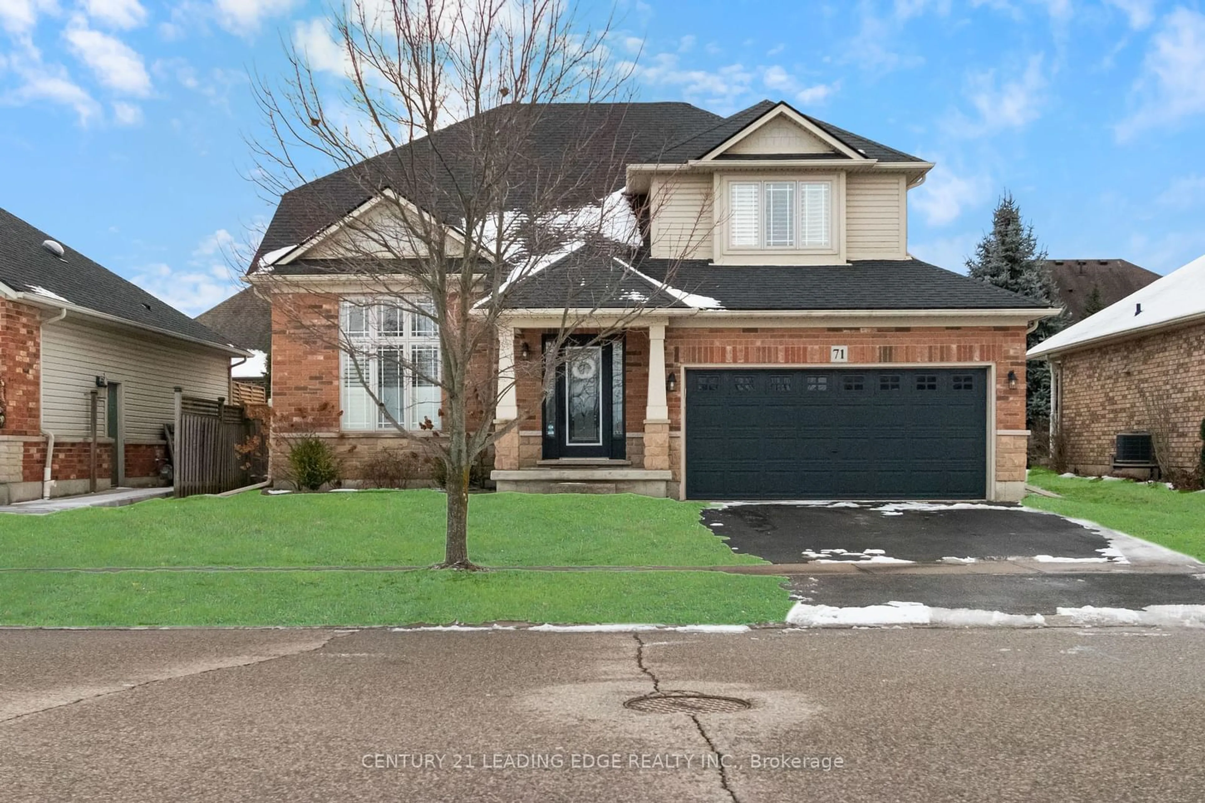 Home with brick exterior material, street for 71 Cobblestone Dr, Brant Ontario N3L 4G3