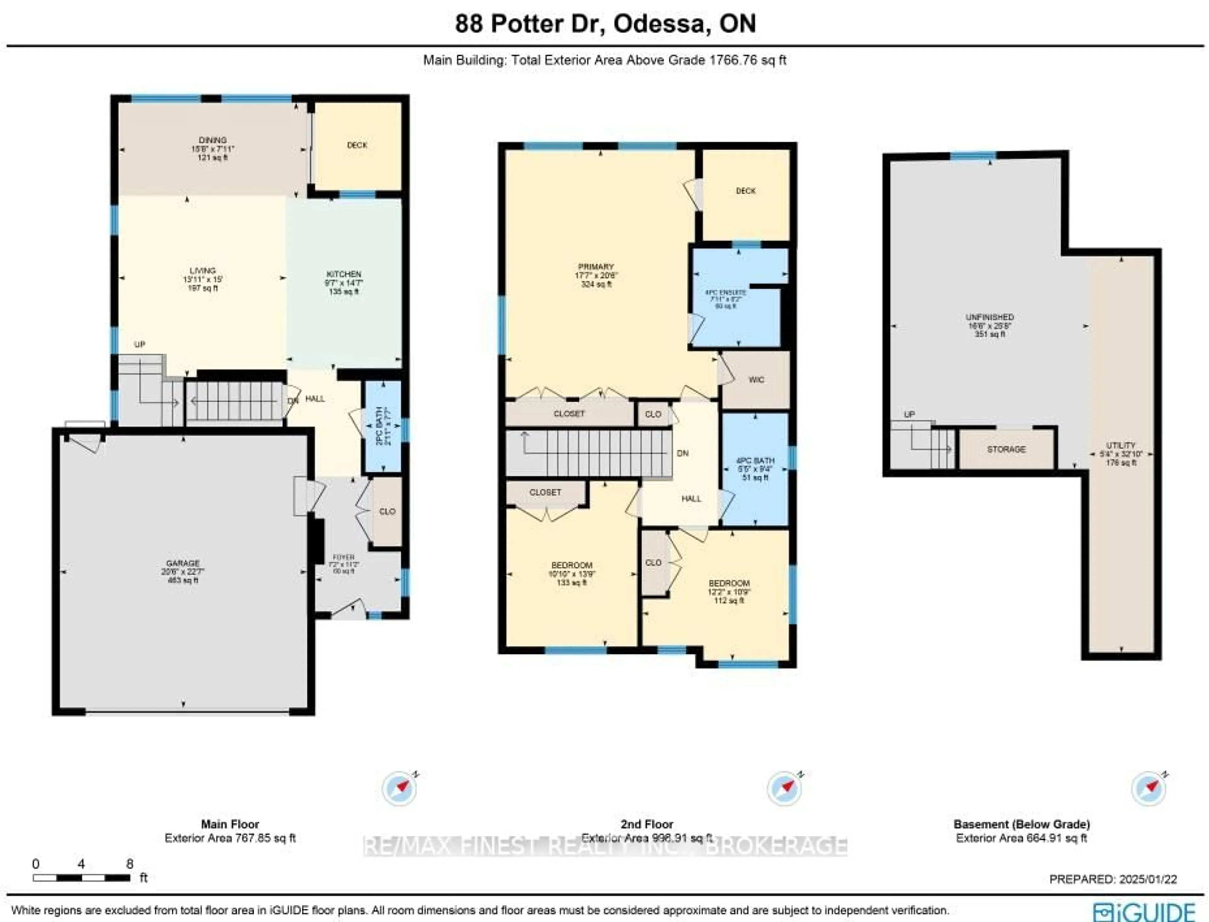 Floor plan for 88 Potter Dr, Bissett Creek Ontario K0H 2H0