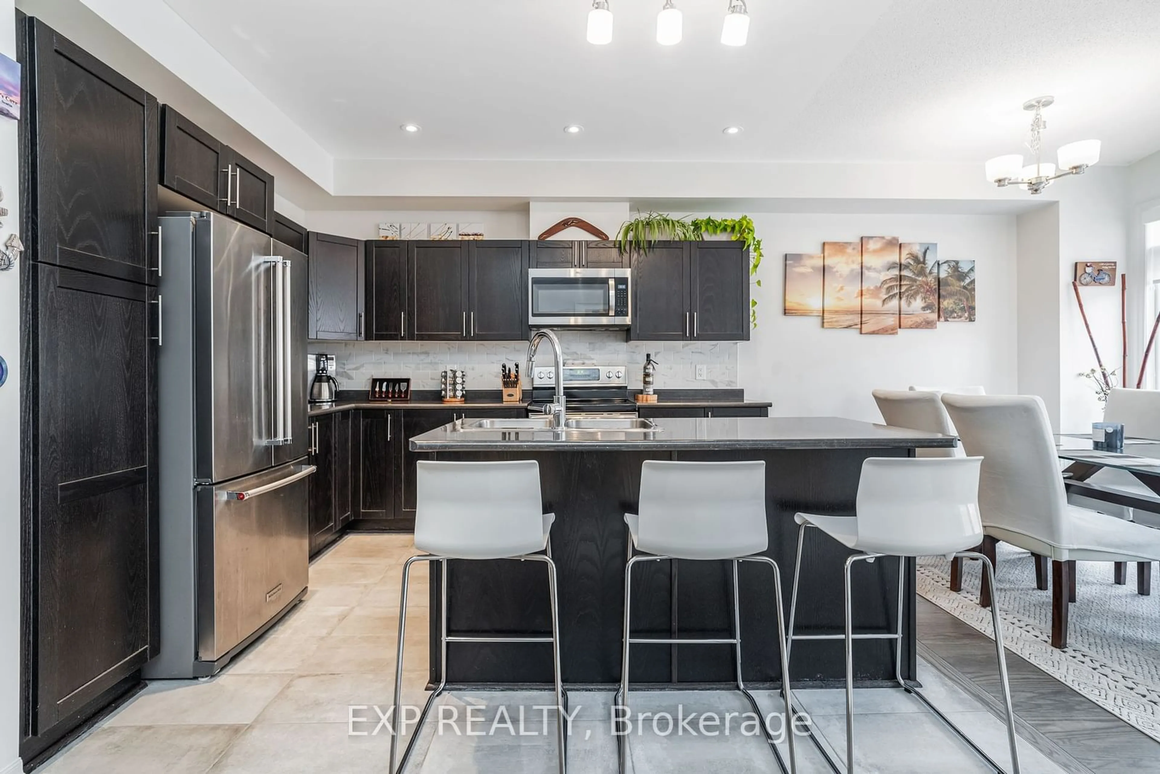 Contemporary kitchen, ceramic/tile floor for 145 Overberg Way, Kanata Ontario K2S 0V8