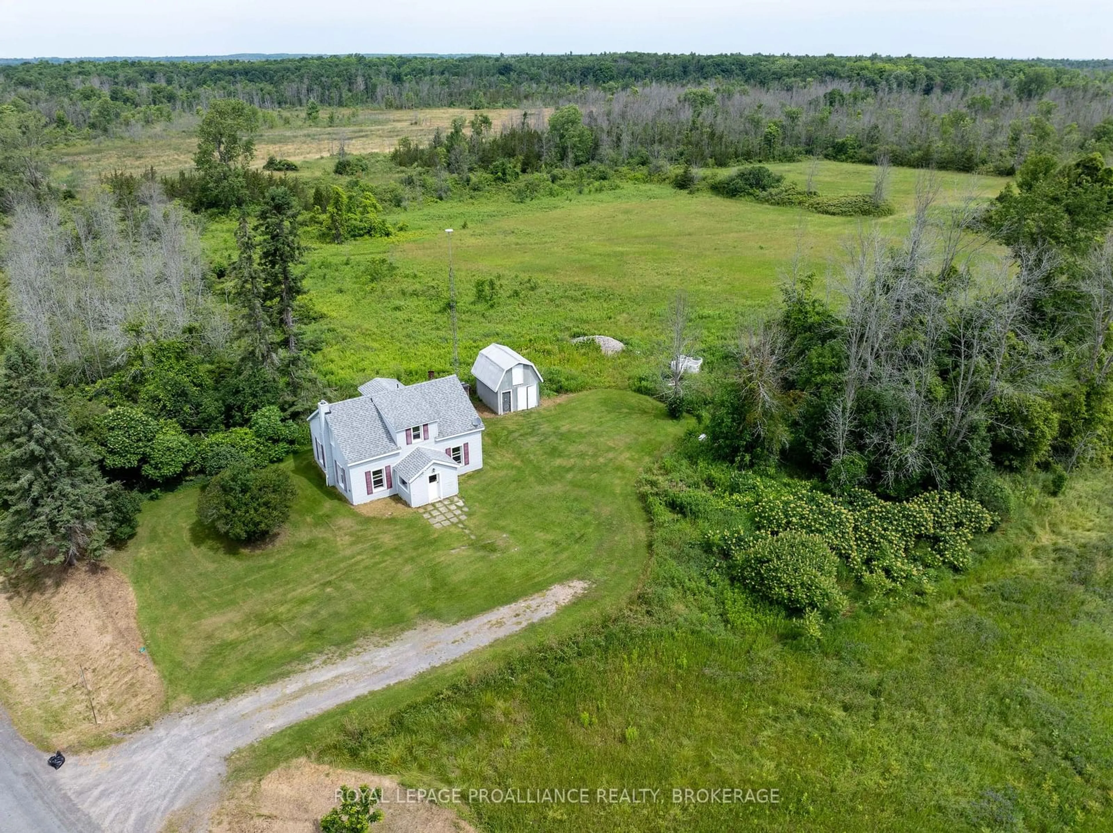 A pic from outside/outdoor area/front of a property/back of a property/a pic from drone, unknown for 661 County Rd 25, Greater Napanee Ontario K7R 3K7