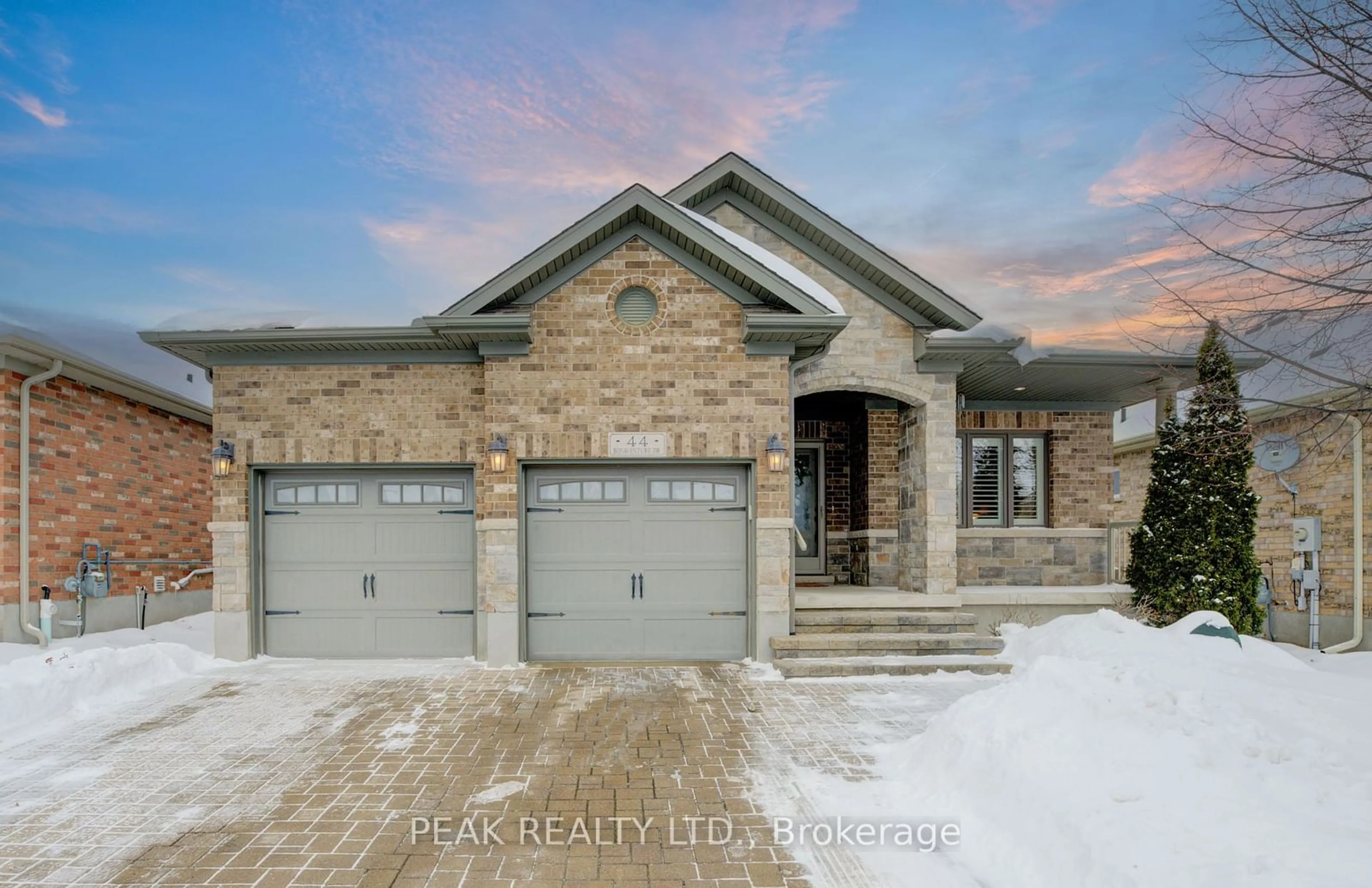 Home with brick exterior material, street for 44 Bonaventure Dr, Wilmot Ontario N3A 4R1