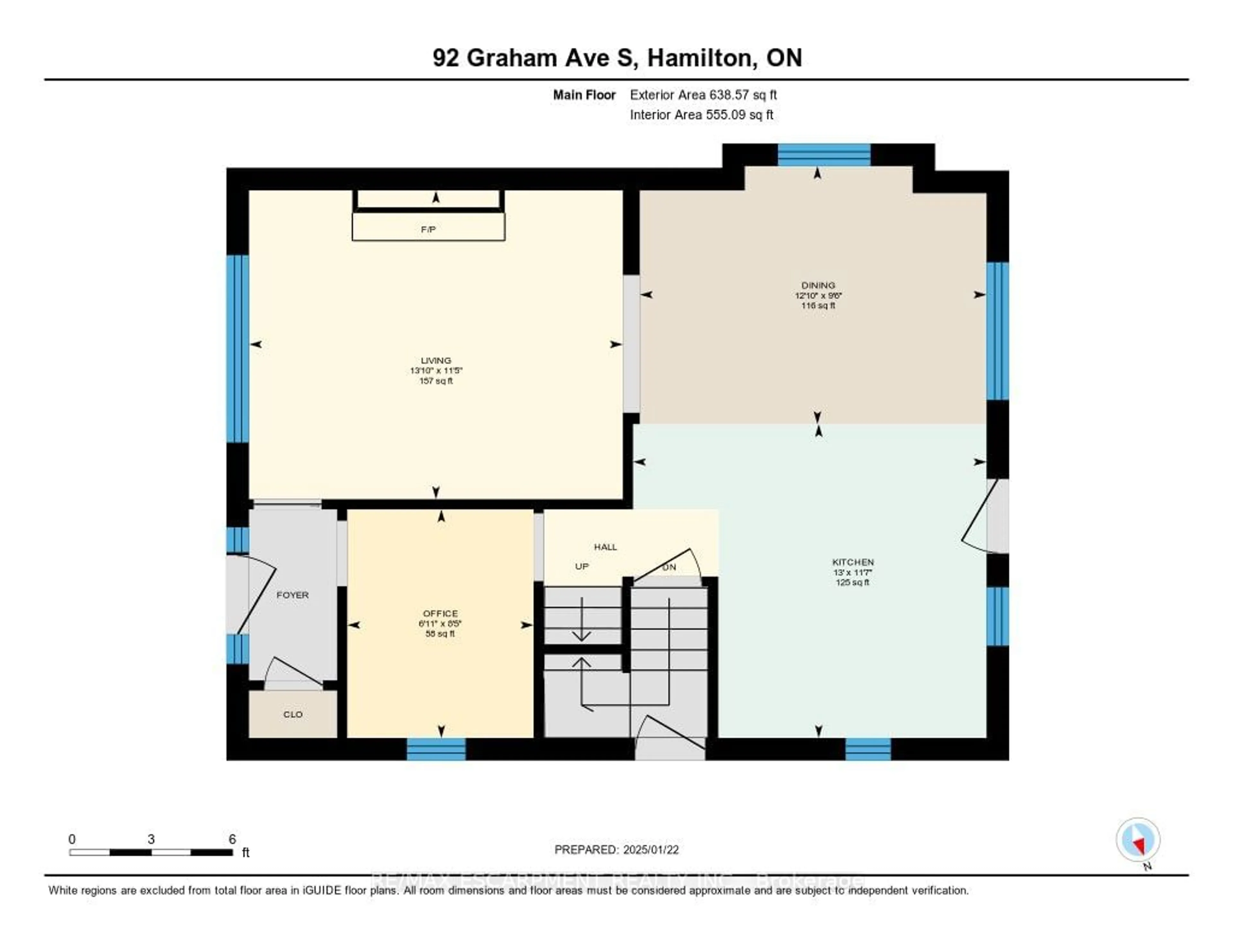 Floor plan for 92 Graham Ave, Hamilton Ontario L8K 2M3