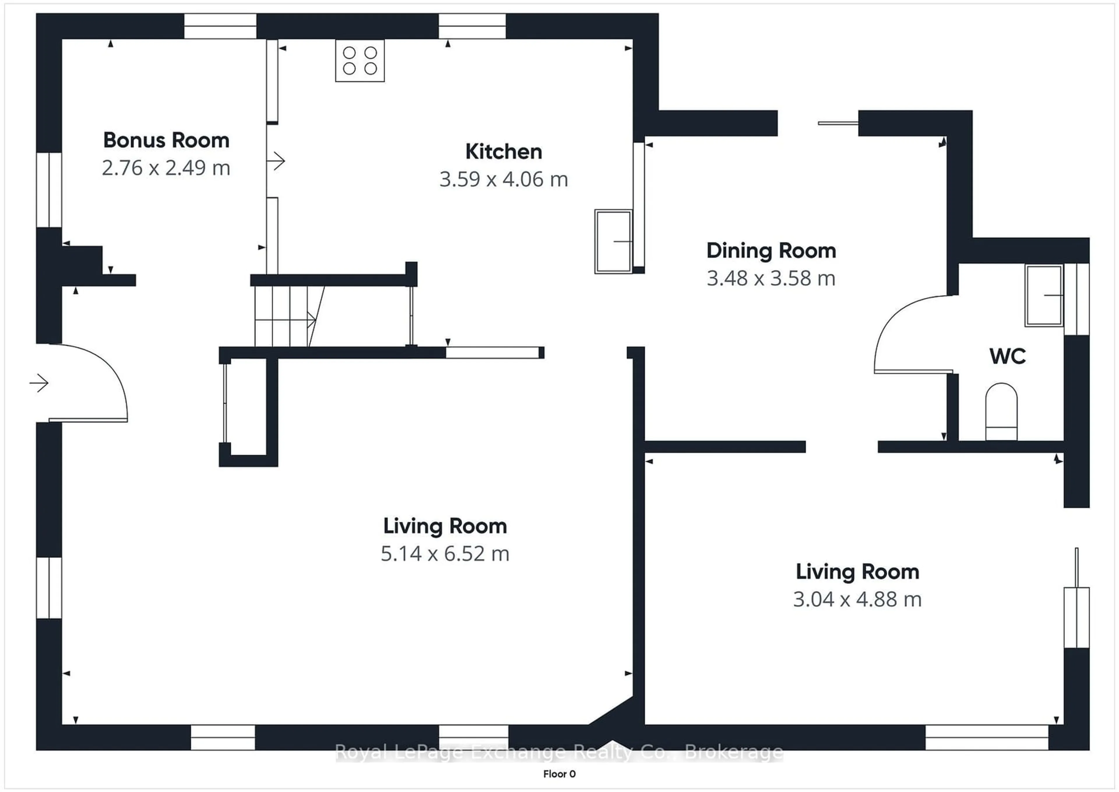 Floor plan for 287 Frances St, North Huron Ontario N0G 2W0