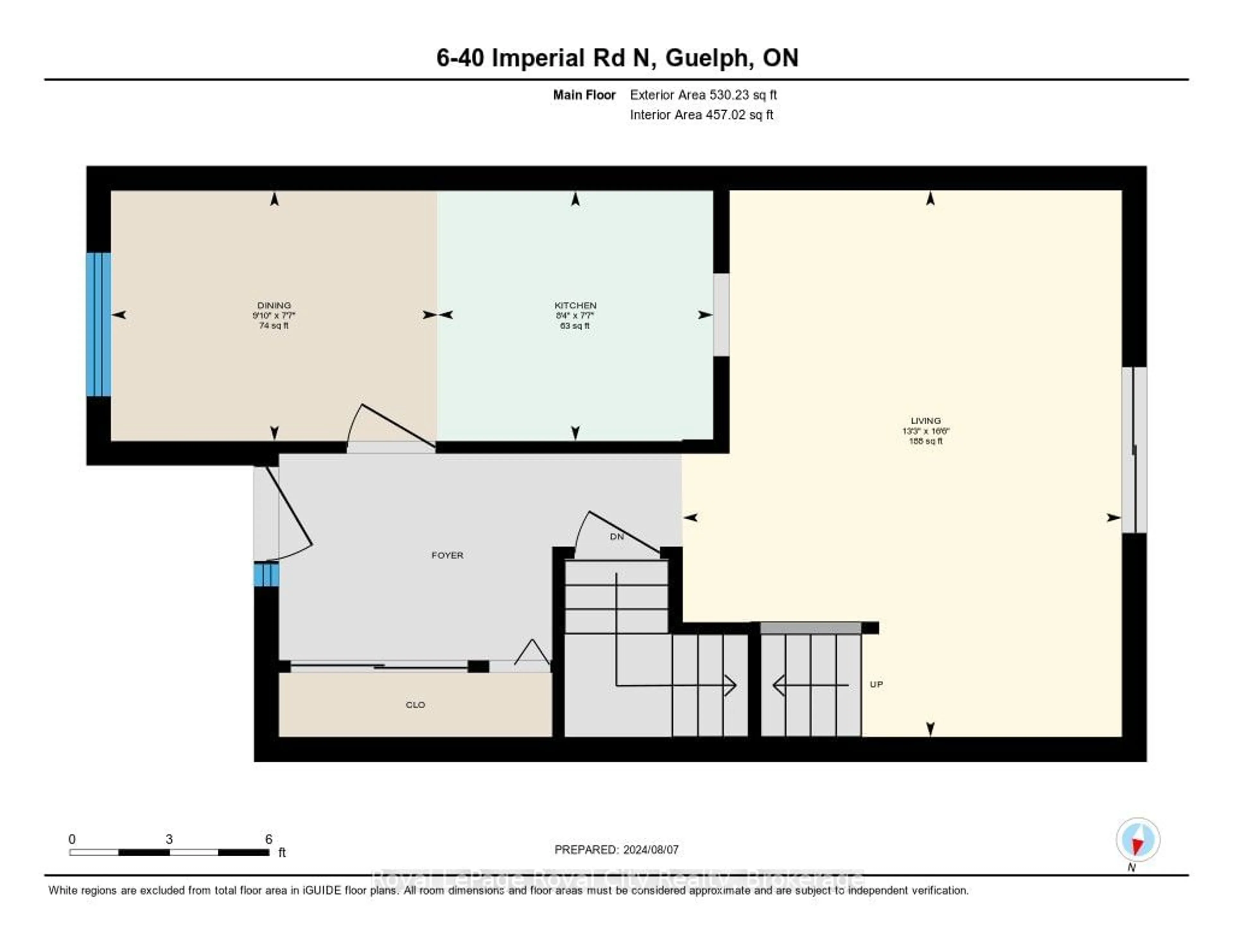 Floor plan for 40 Imperial Rd #6, Guelph Ontario N1H 8B4