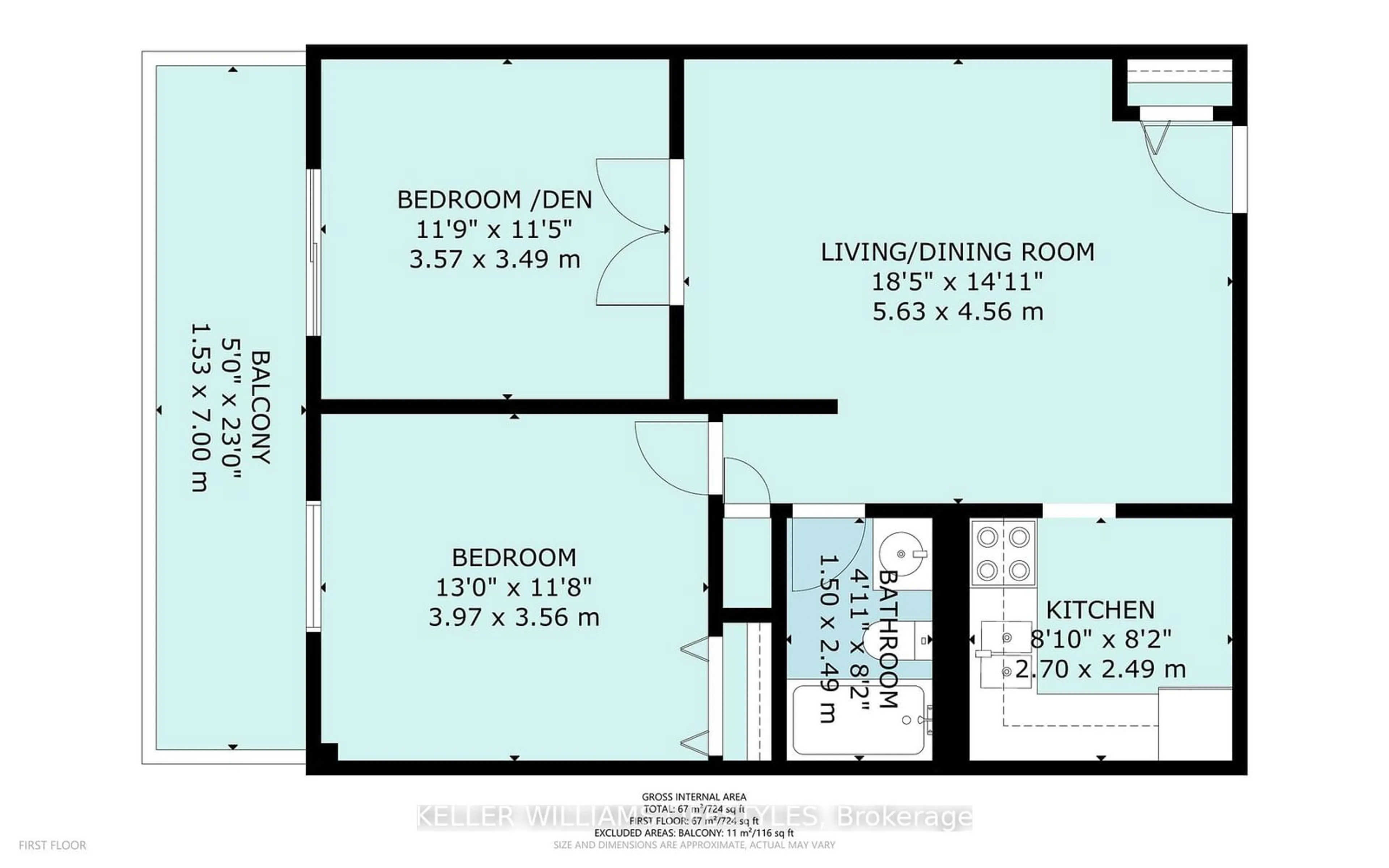 Floor plan for 573 Mornington Ave #1001, London Ontario N5Y 4T9