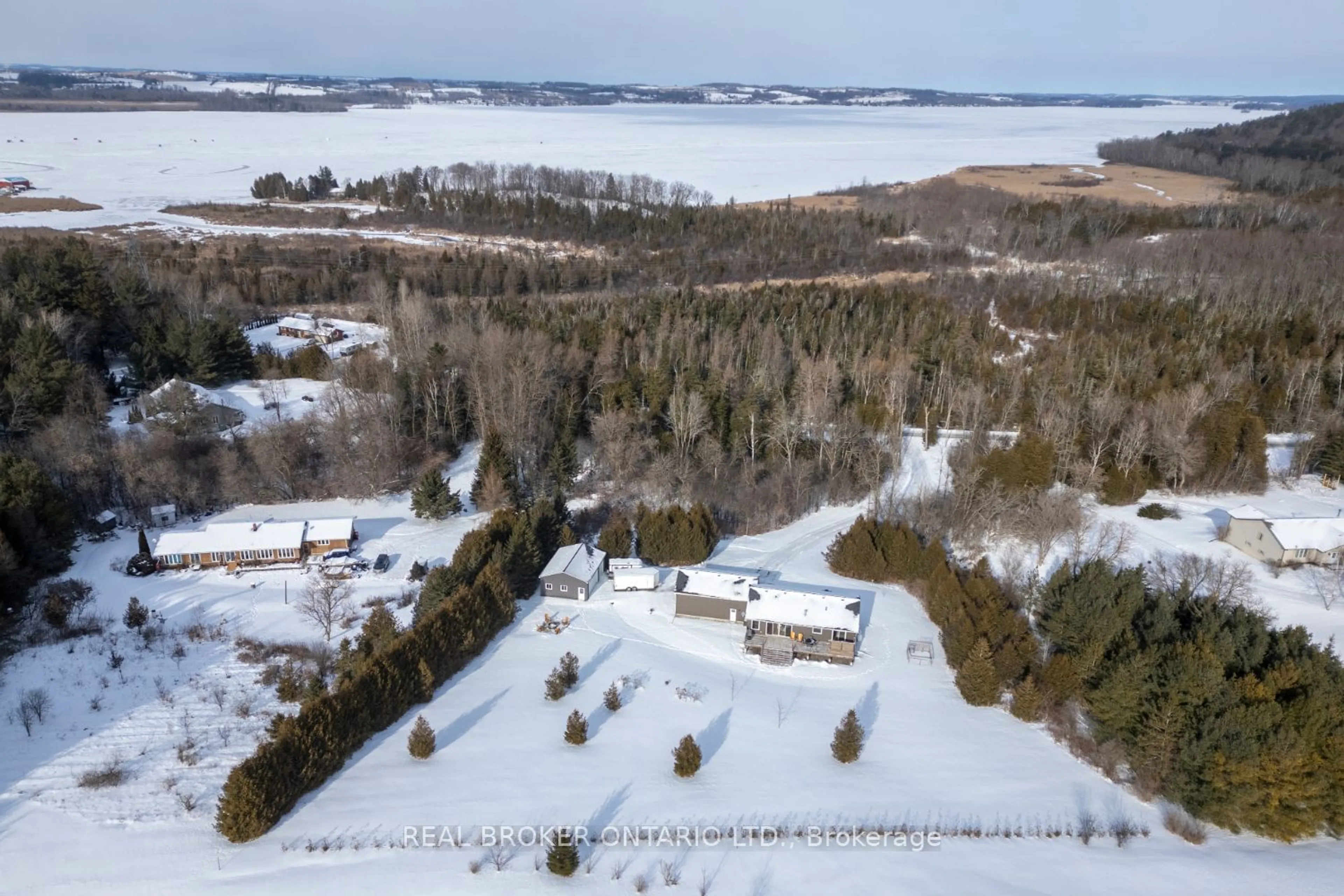 A pic from outside/outdoor area/front of a property/back of a property/a pic from drone, water/lake/river/ocean view for 7319 Cavan Rd, Hamilton Township Ontario K0L 1E0