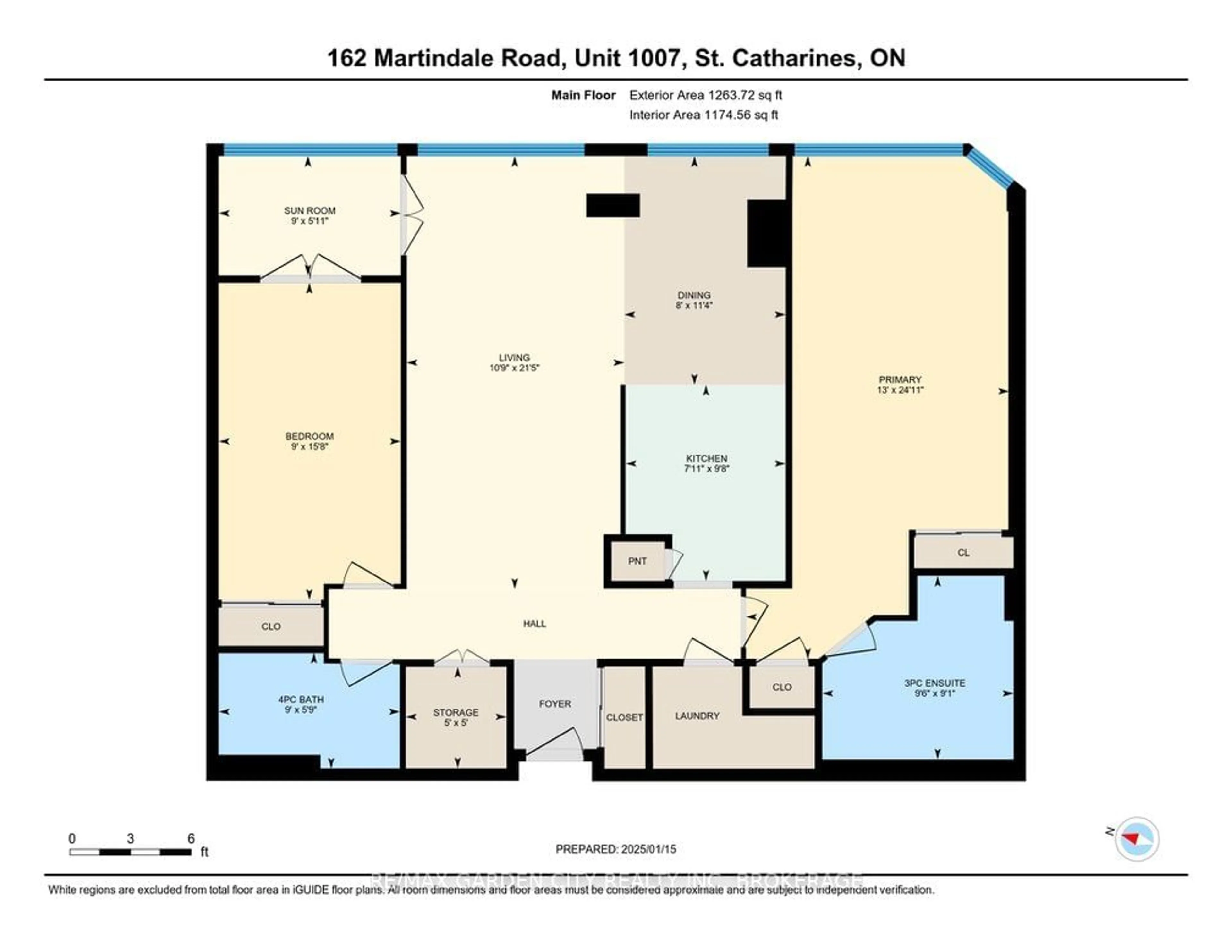 Floor plan for 162 Martindale Rd #1007, St. Catharines Ontario L2S 3S4