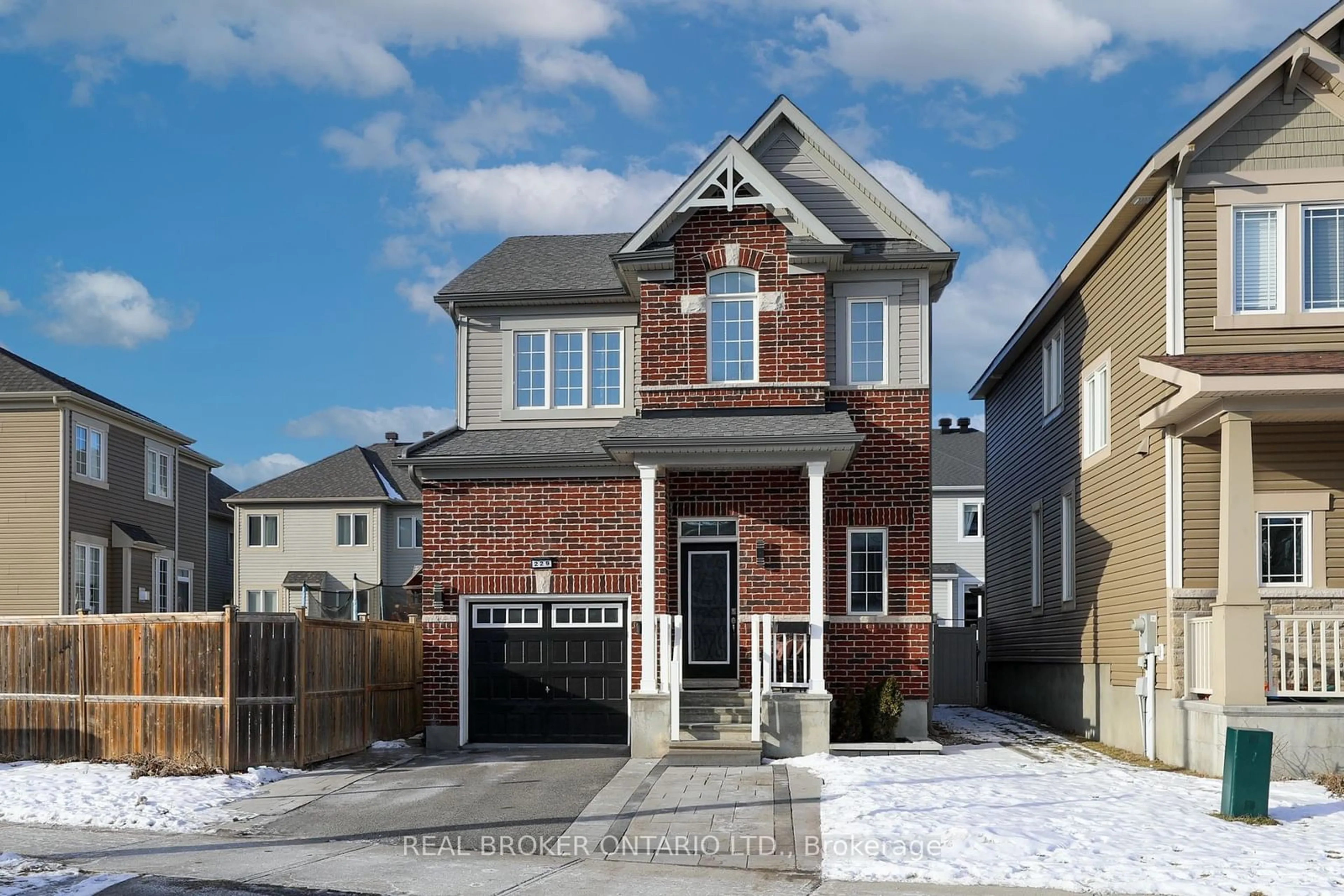 Home with brick exterior material, street for 229 Meadowbreeze Dr, Kanata Ontario K2M 3A6