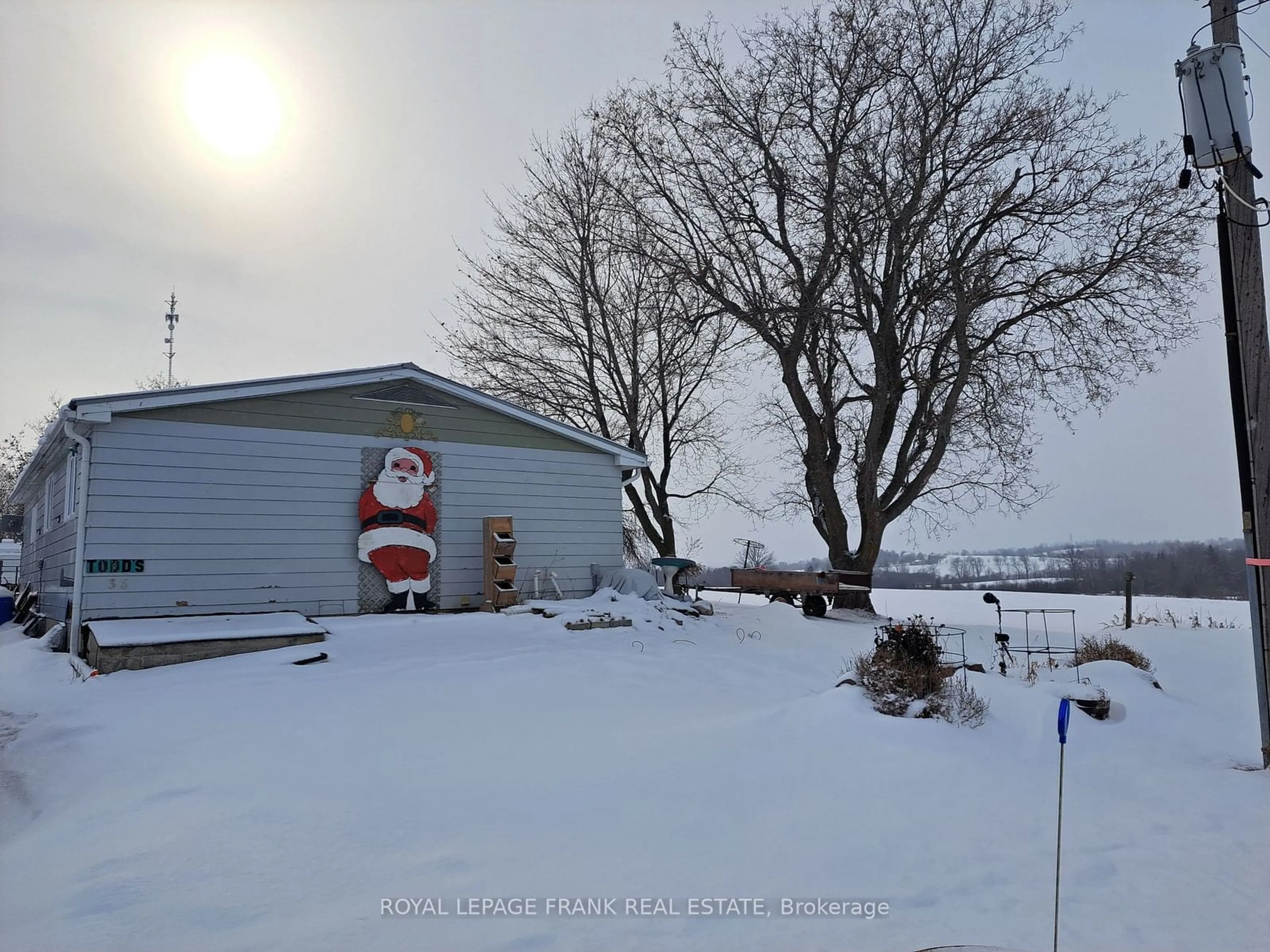 A pic from outside/outdoor area/front of a property/back of a property/a pic from drone, street for 35 5th Line, Otonabee-South Monaghan Ontario K0L 1V0