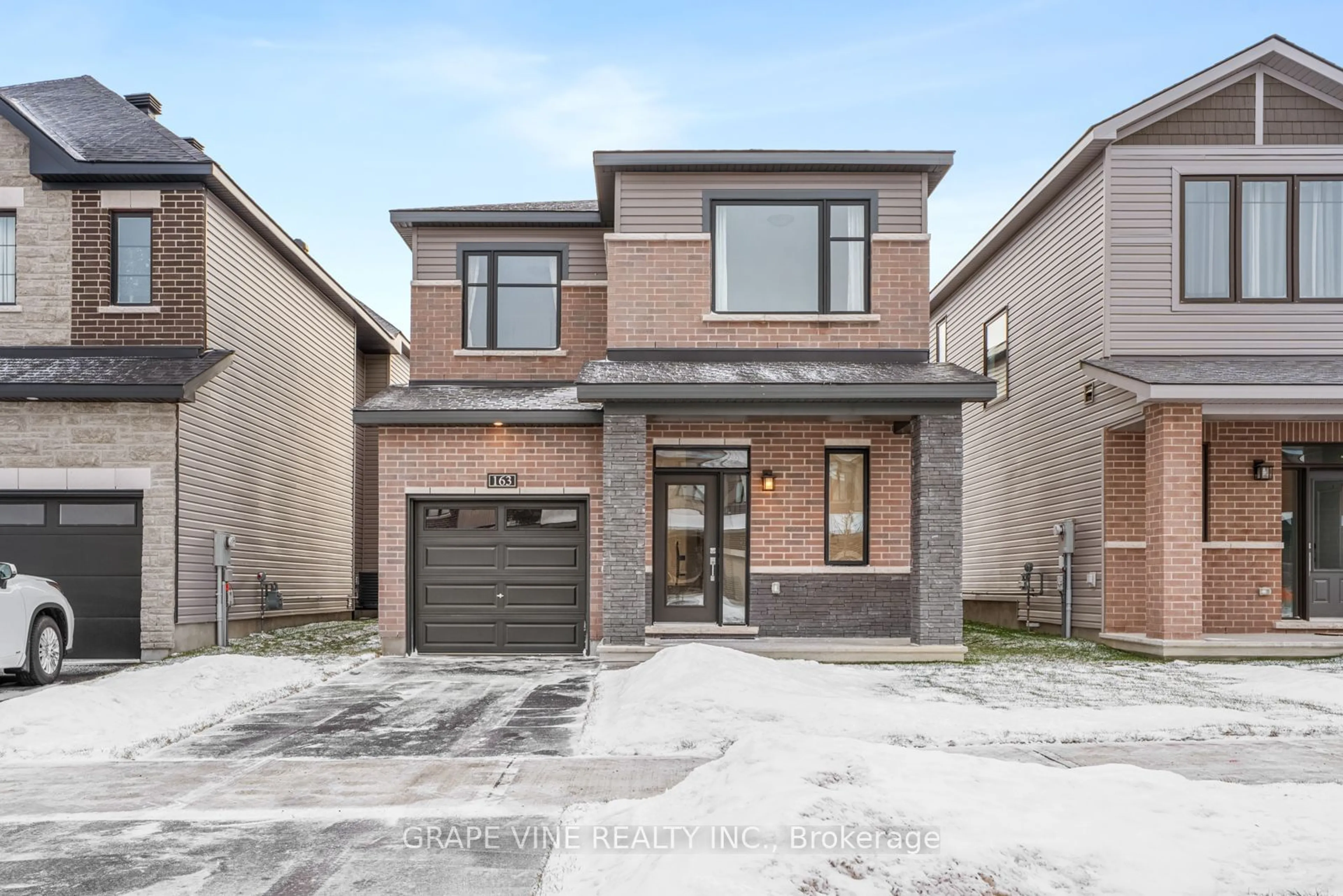 Home with brick exterior material, street for 163 Invention Blvd, Kanata Ontario K2W 0M1