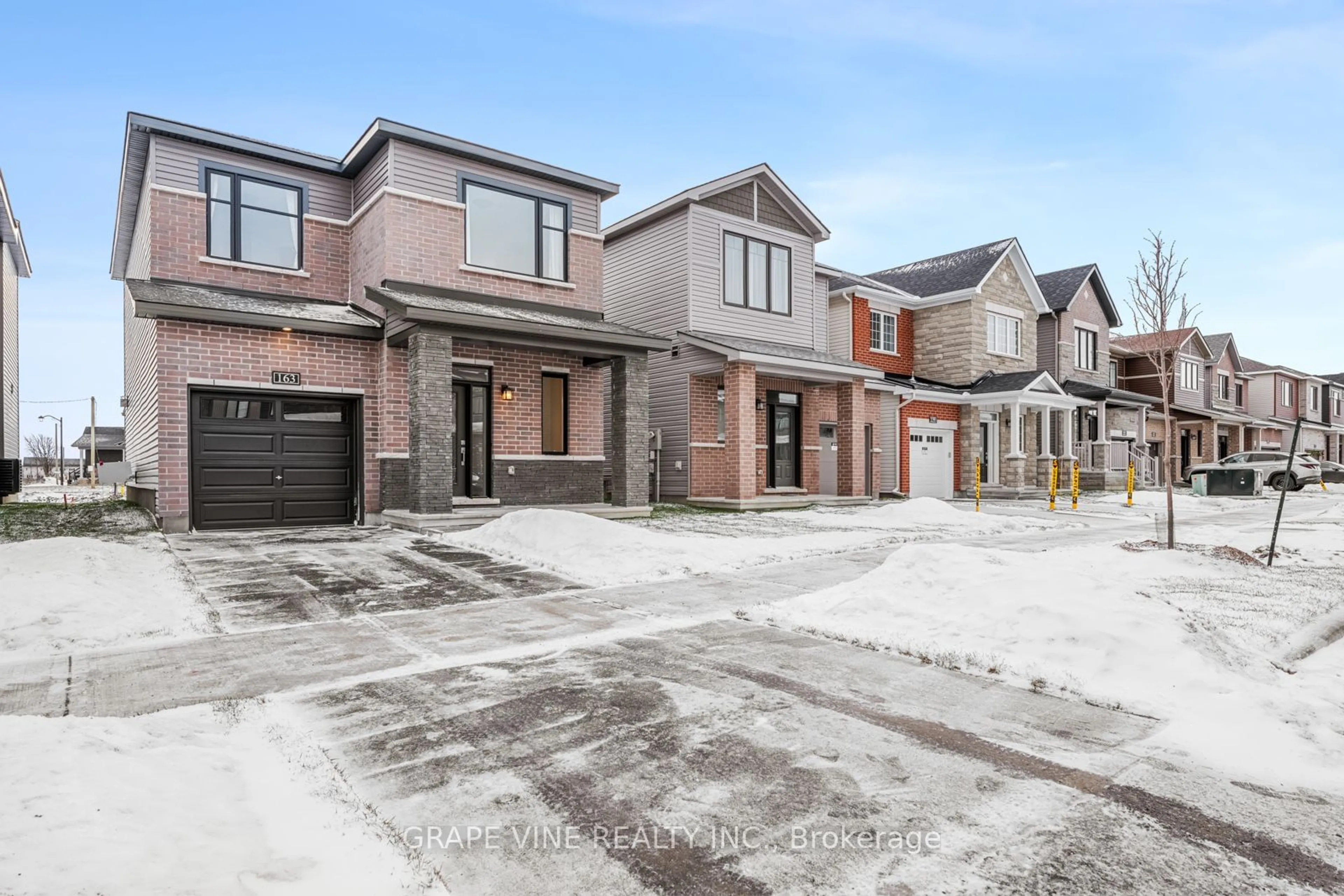 Home with brick exterior material, street for 163 Invention Blvd, Kanata Ontario K2W 0M1