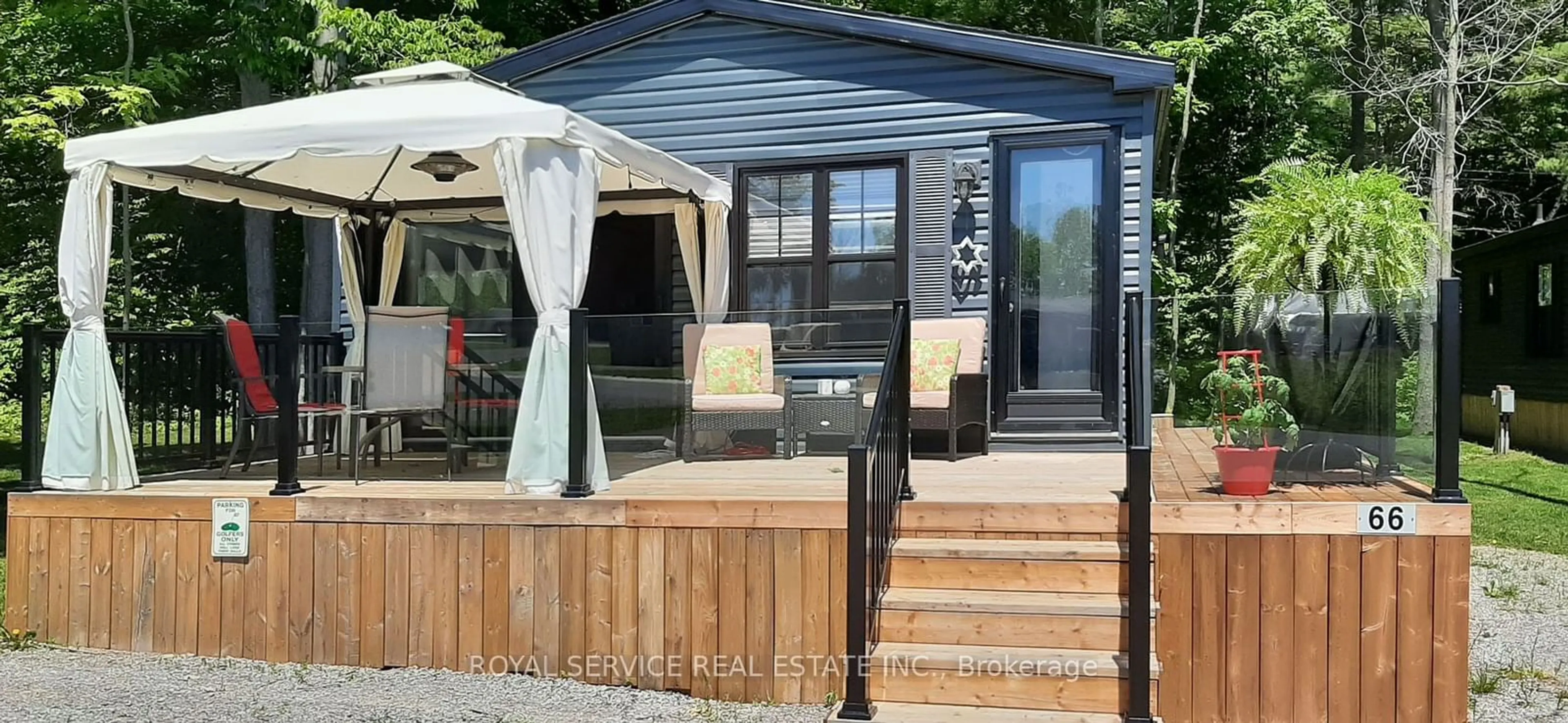 Patio, street for 1235 Villiers Line #66CH, Otonabee-South Monaghan Ontario K0L 2G0