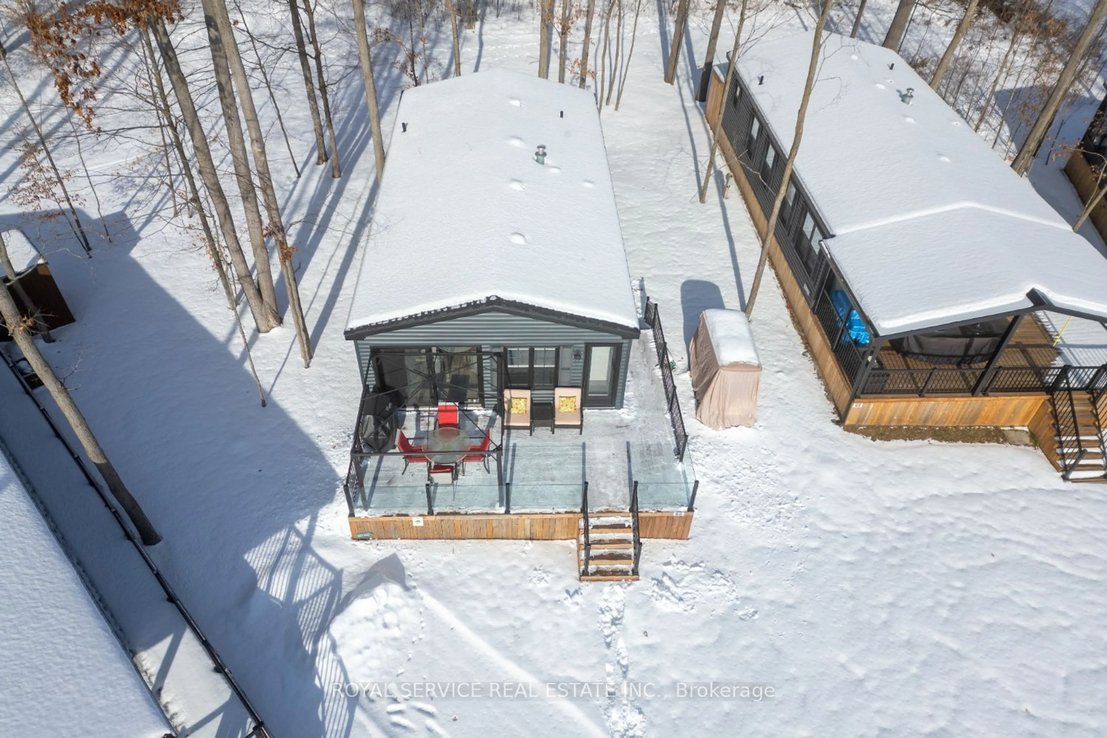 A pic from outside/outdoor area/front of a property/back of a property/a pic from drone, unknown for 1235 Villiers Line #66CH, Otonabee-South Monaghan Ontario K0L 2G0