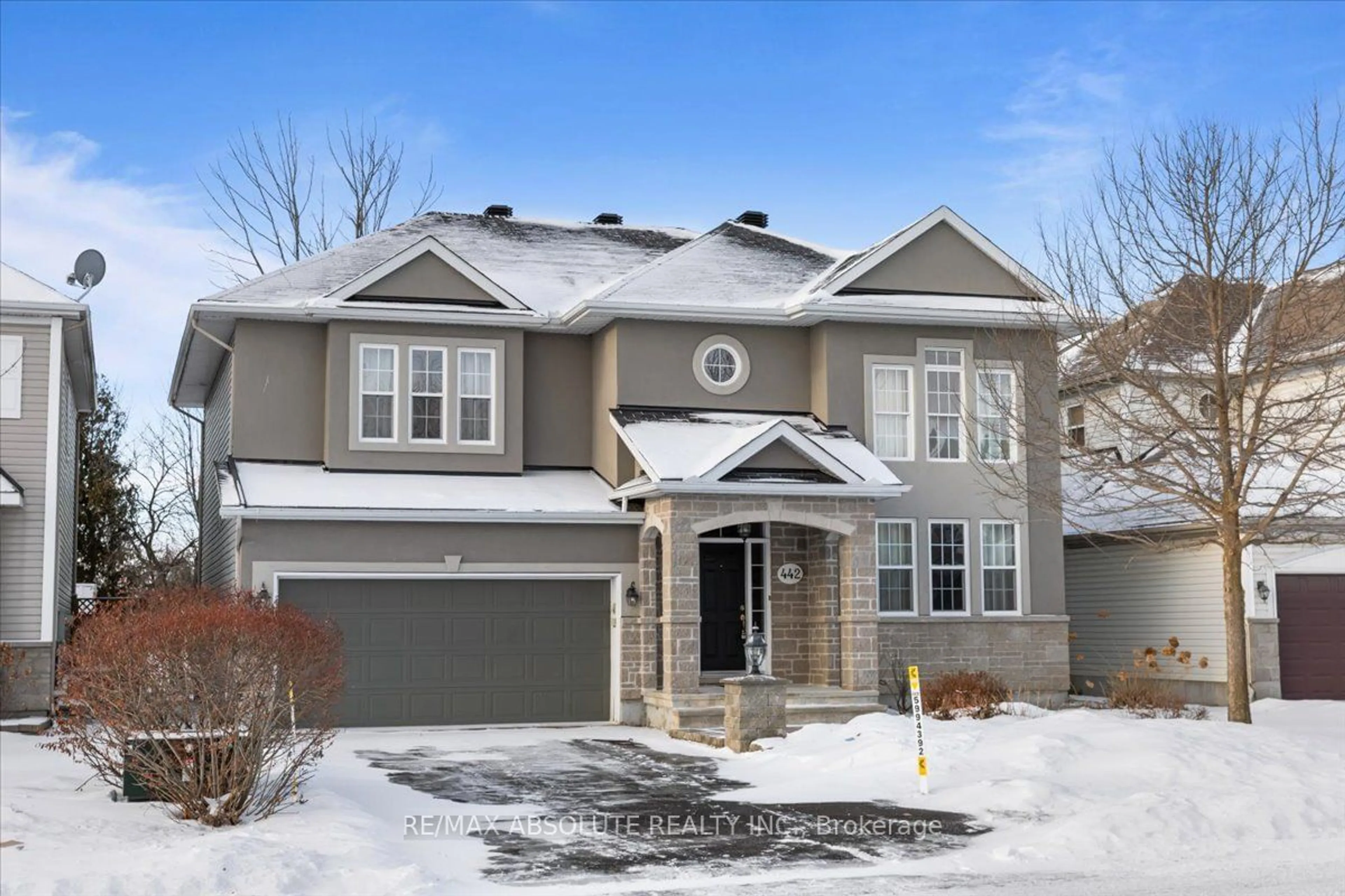 Home with brick exterior material, street for 442 LANDSWOOD Way, Stittsville - Munster - Richmond Ontario K2S 0A4