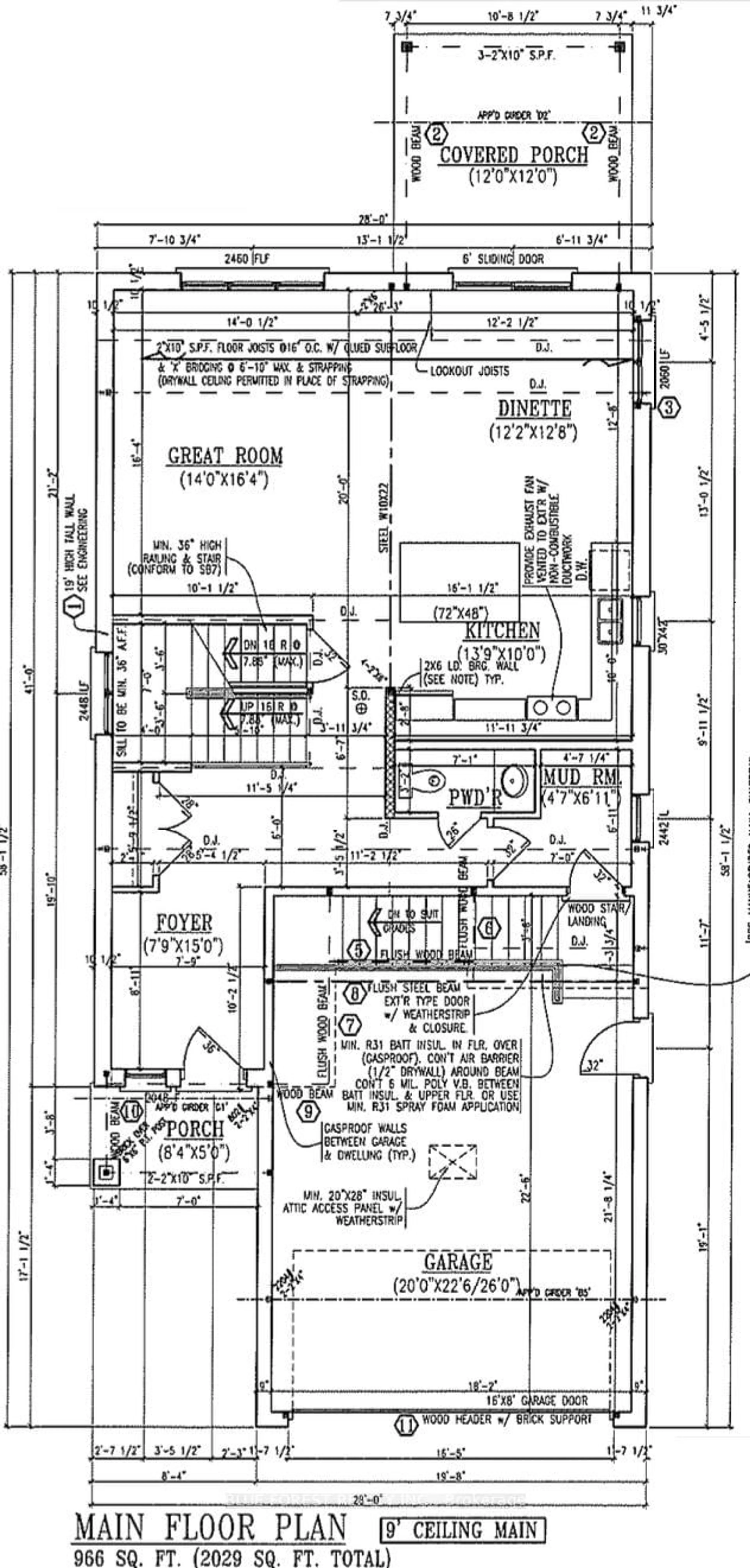 Floor plan for Lot 22 Ayrshire Ave, London Ontario N6P 0J5