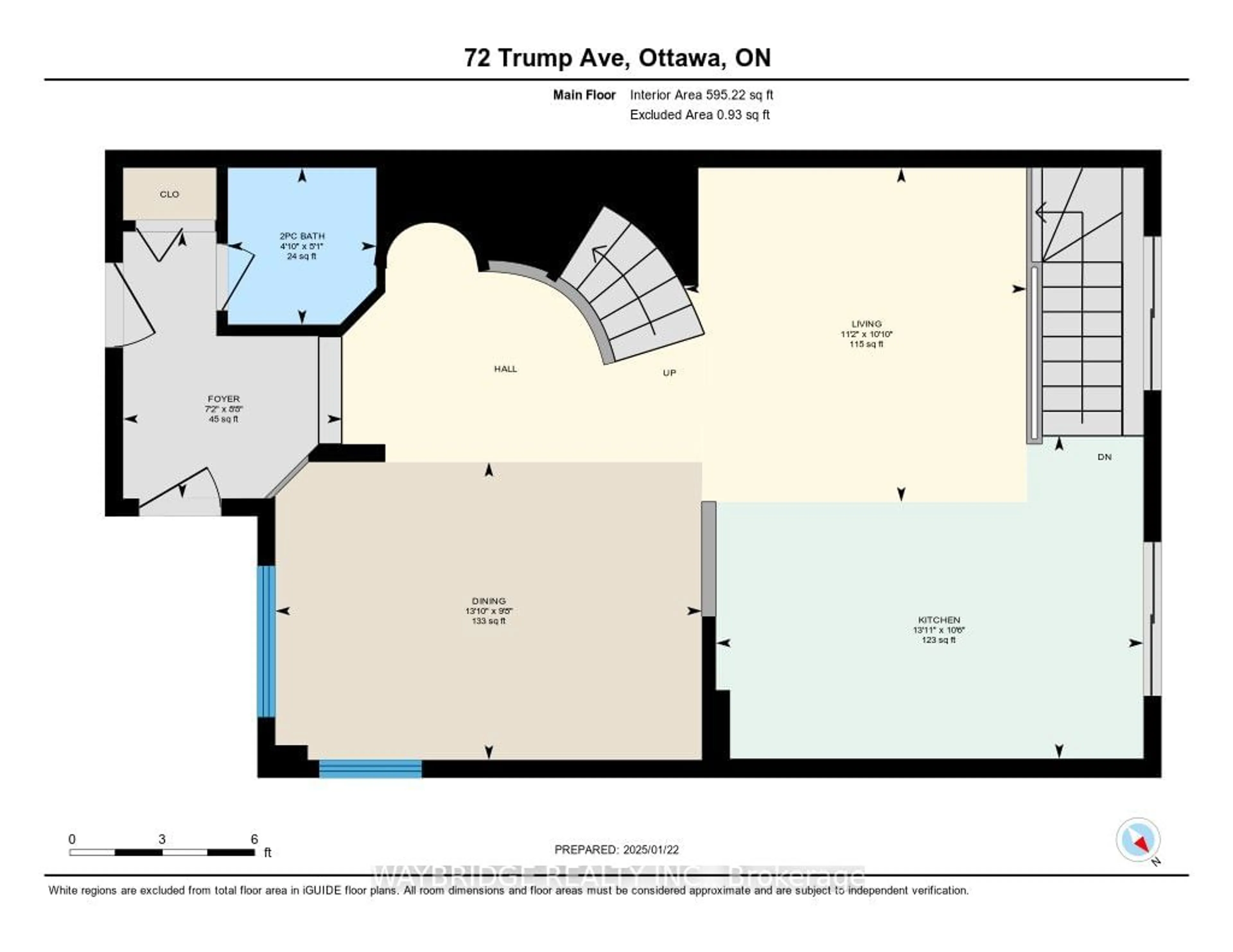 Floor plan for 72 Trump Ave, Carlington - Central Park Ontario K2C 4A4