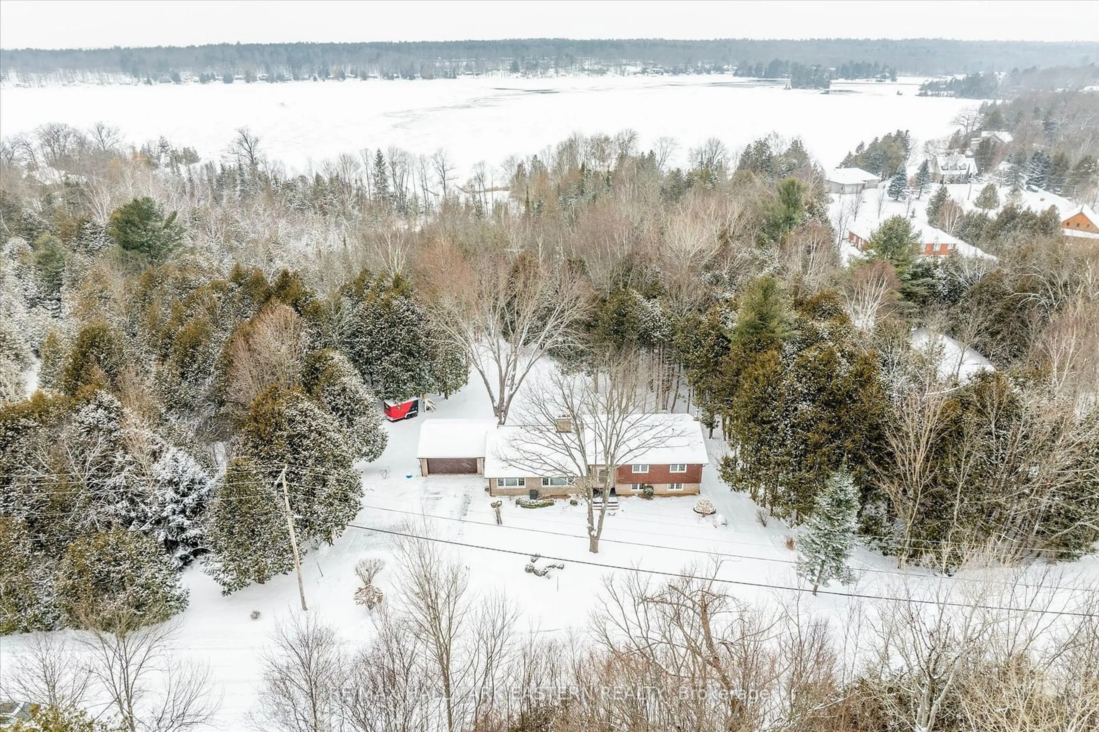 A pic from outside/outdoor area/front of a property/back of a property/a pic from drone, water/lake/river/ocean view for 2910 Antelope Tr, Smith-Ennismore-Lakefield Ontario K0L 2H0