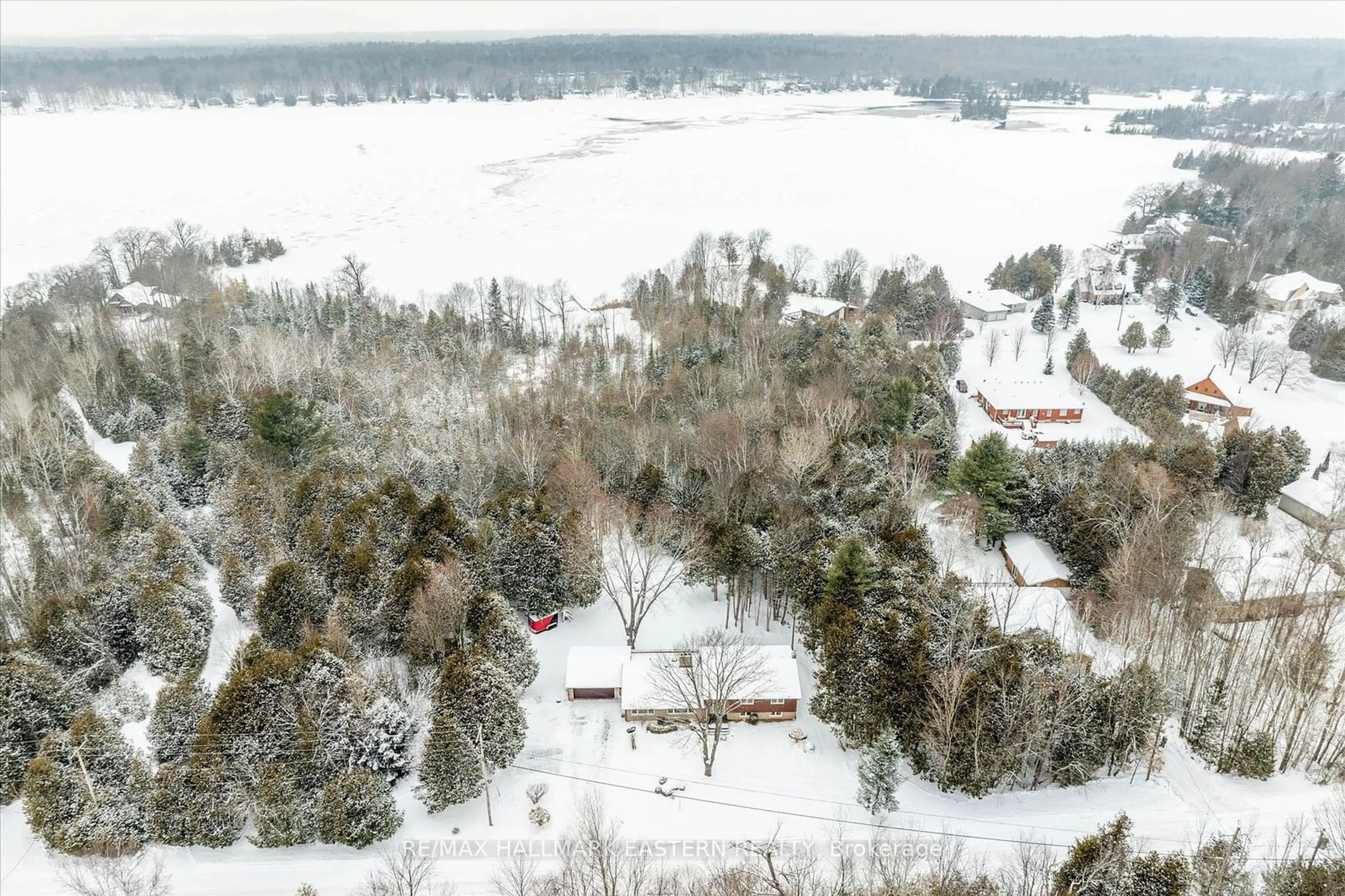 A pic from outside/outdoor area/front of a property/back of a property/a pic from drone, water/lake/river/ocean view for 2910 Antelope Tr, Smith-Ennismore-Lakefield Ontario K0L 2H0